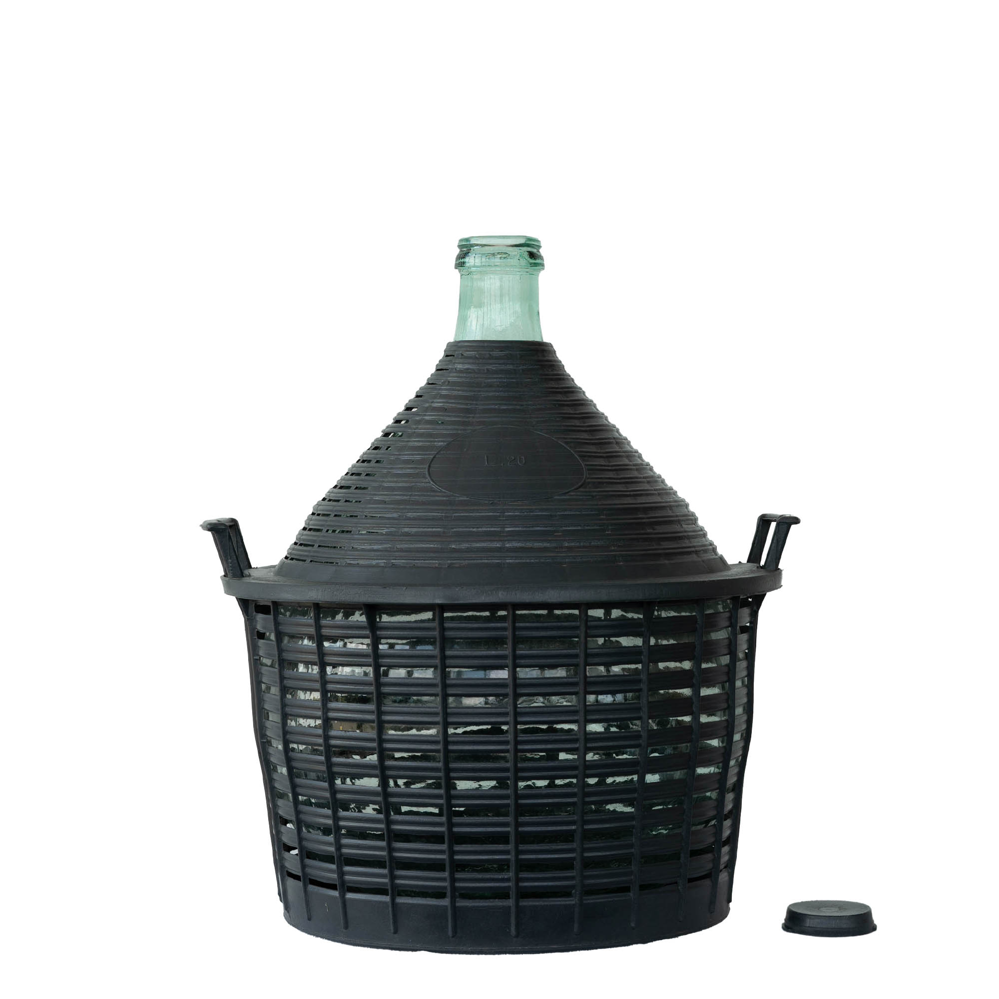 20 l balonska boca uskog grla, staklena, otvor: poklopac za preklapanje 20 l balonska boca uskog grla, staklena, otvor: poklopac za preklapanje