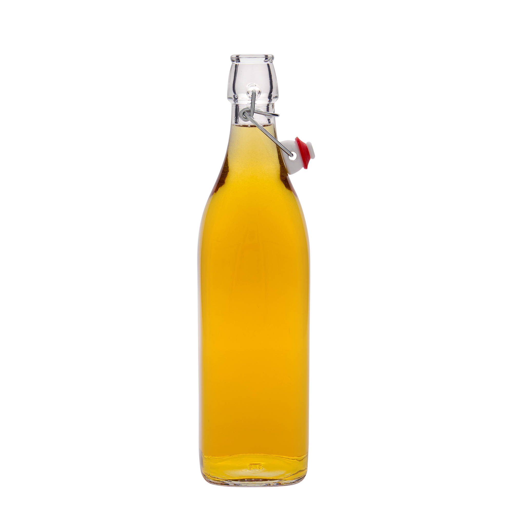 1.000 ml staklena boca 'Swing, četvrtasta, grlo: zatvarač s kopčom'