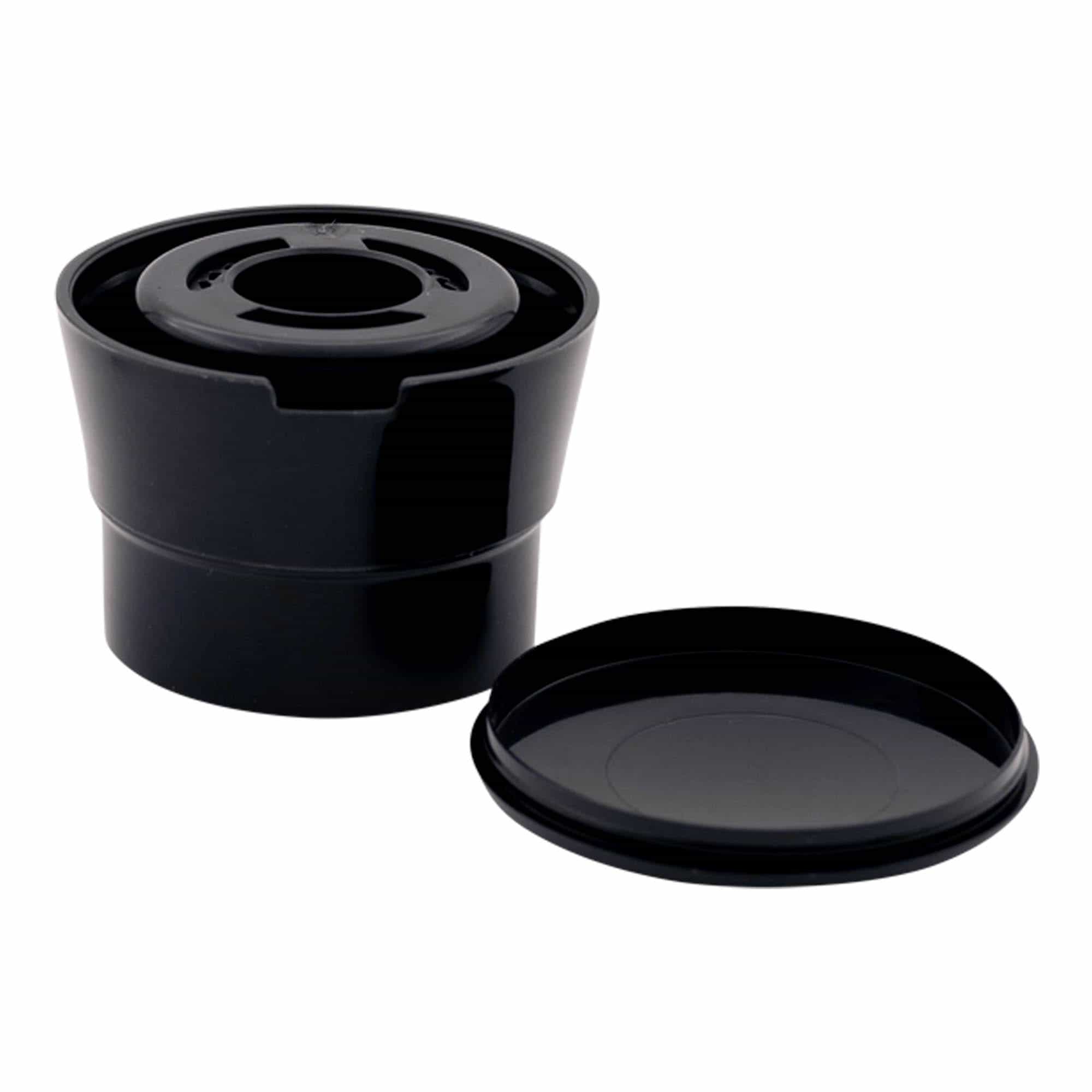 Poklopac za začinske posude Mühle, PP plastika, crni, za grlo: 38/400
