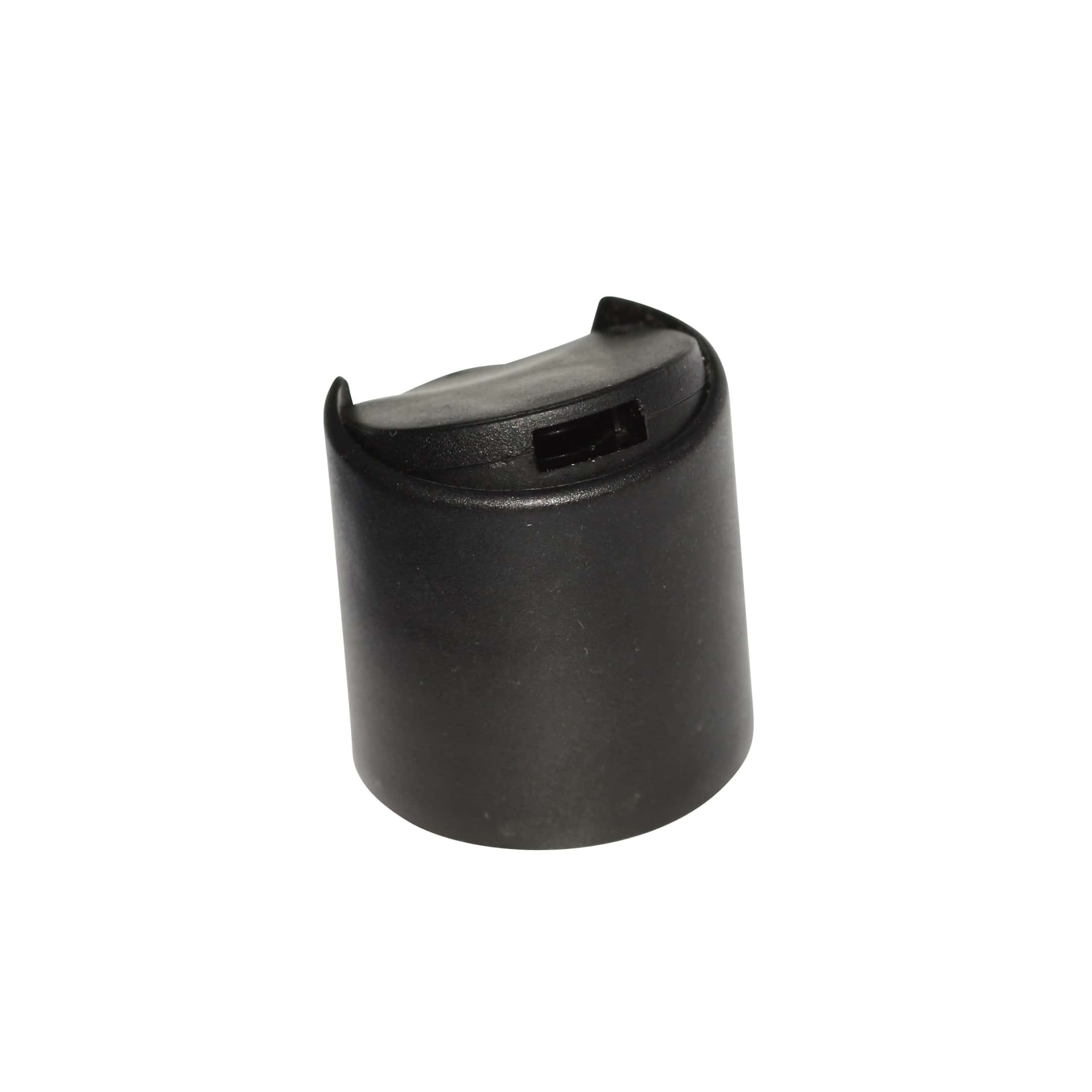Navojni čep Disc Top, PP plastika, crni, za otvor: 24/410
