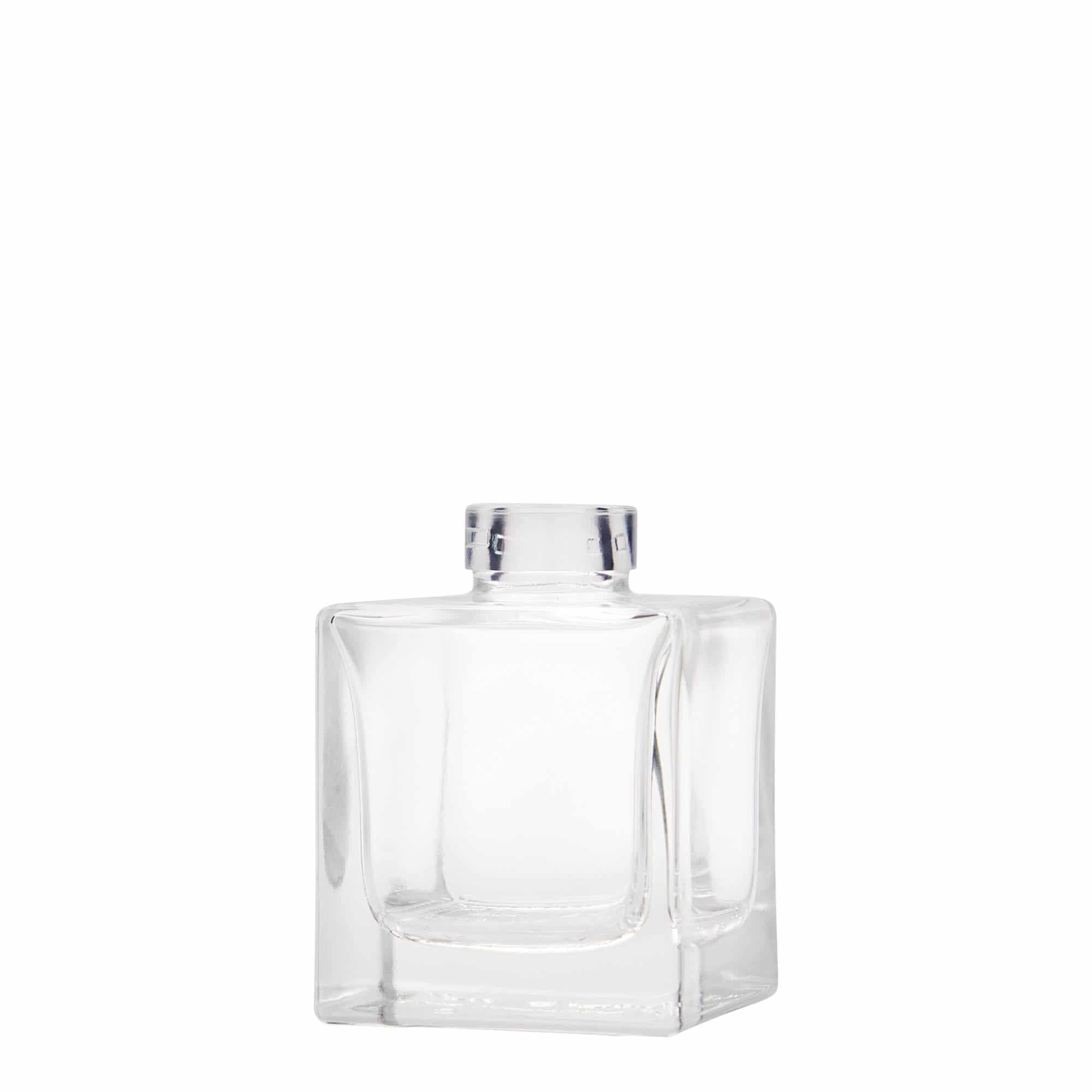 100 ml staklena boca 'Cube', kvadratna, otvor: pluta