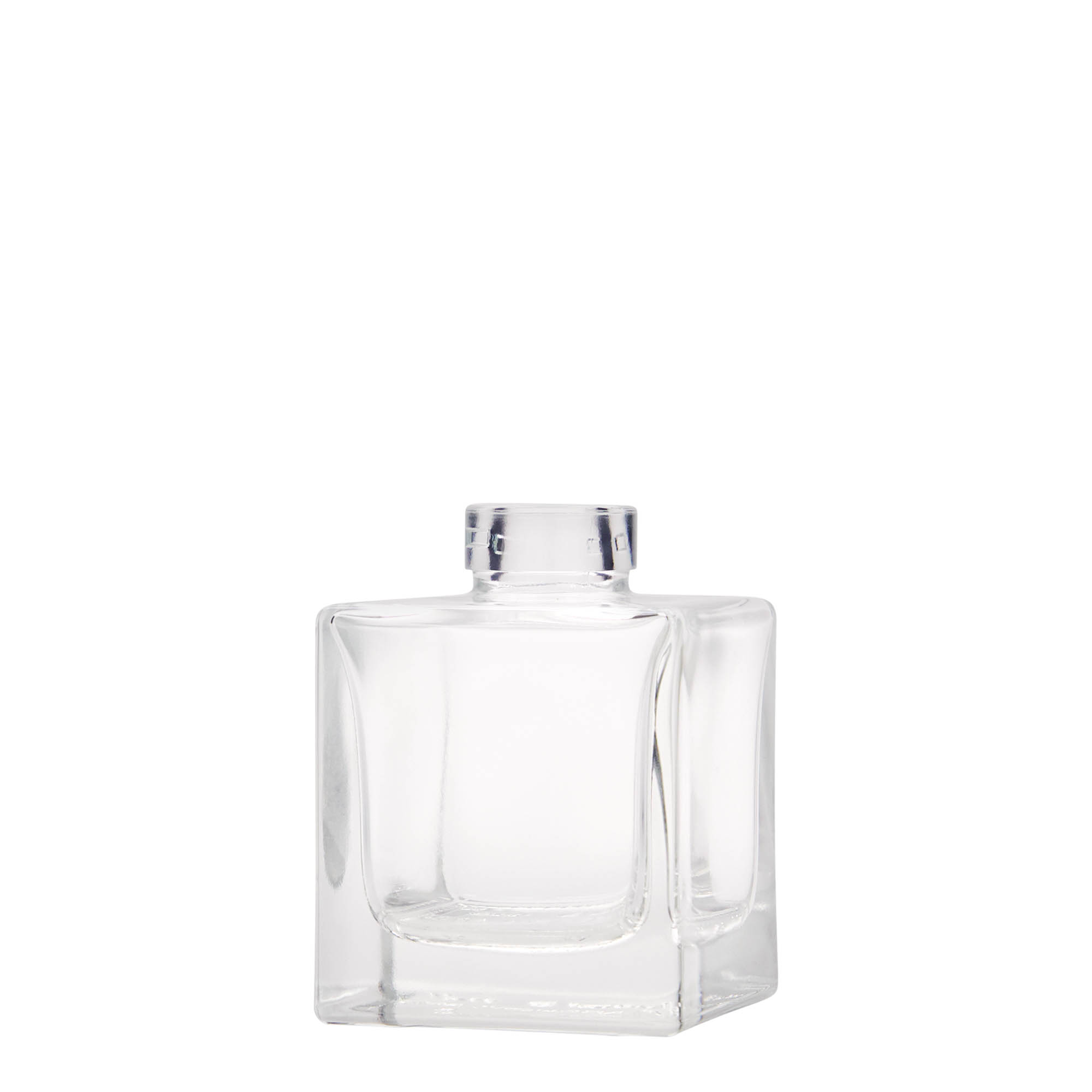 100 ml staklena boca 'Cube', kvadratna, otvor: pluta