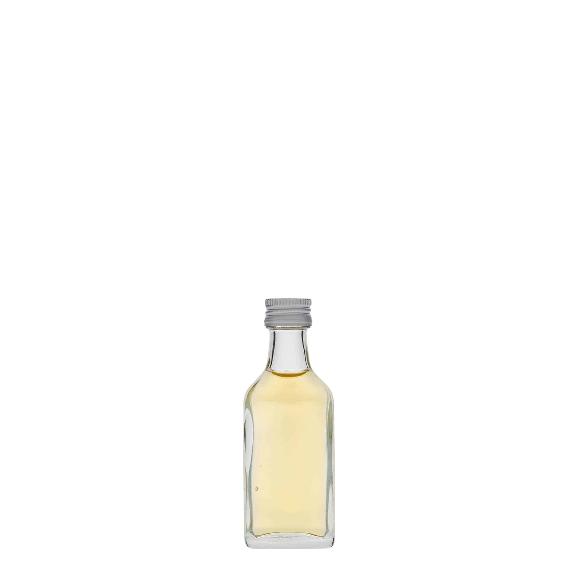 Džepna ploska 20 ml, pravokutna, staklo, otvor: PP 18