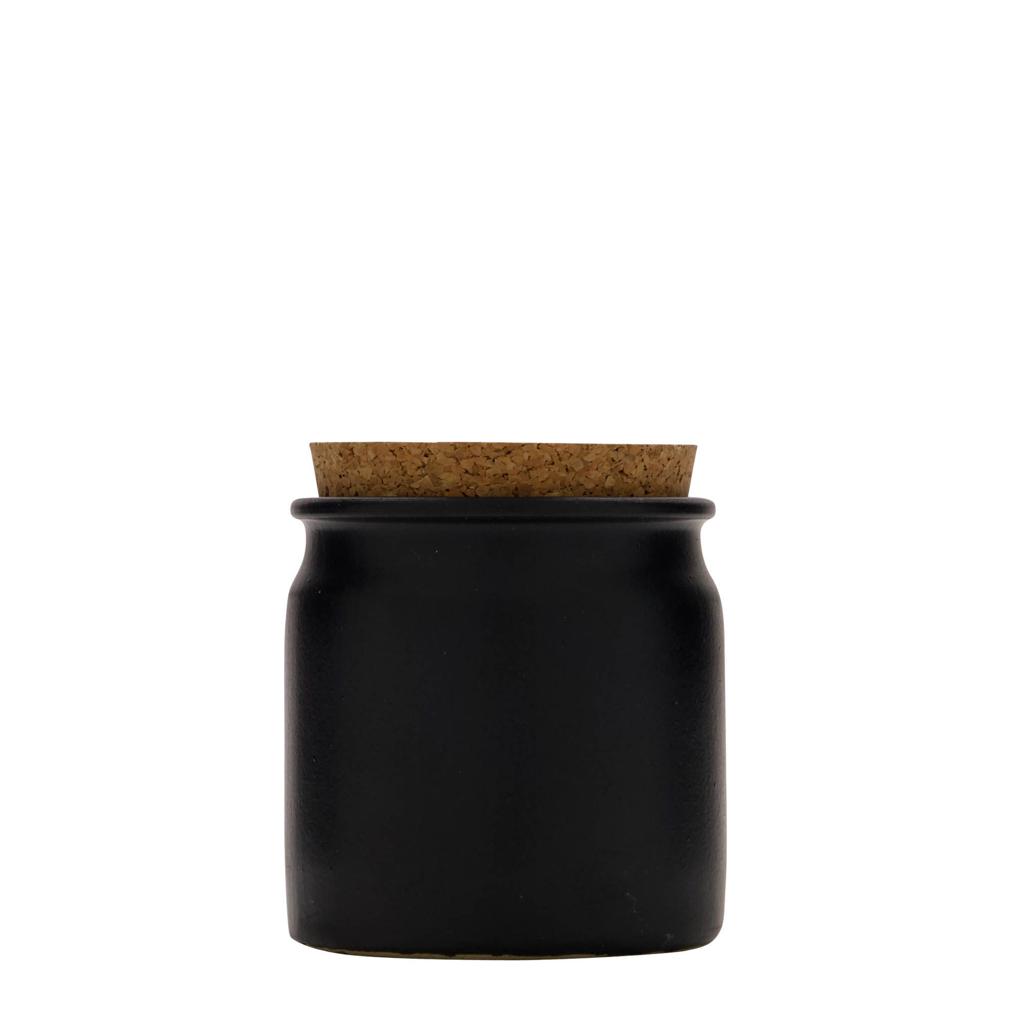 160 ml lonac od kamene keramike, keramika, crni, otvor: pluta 160 ml lonac od kamene keramike, keramika, crni, otvor: pluta