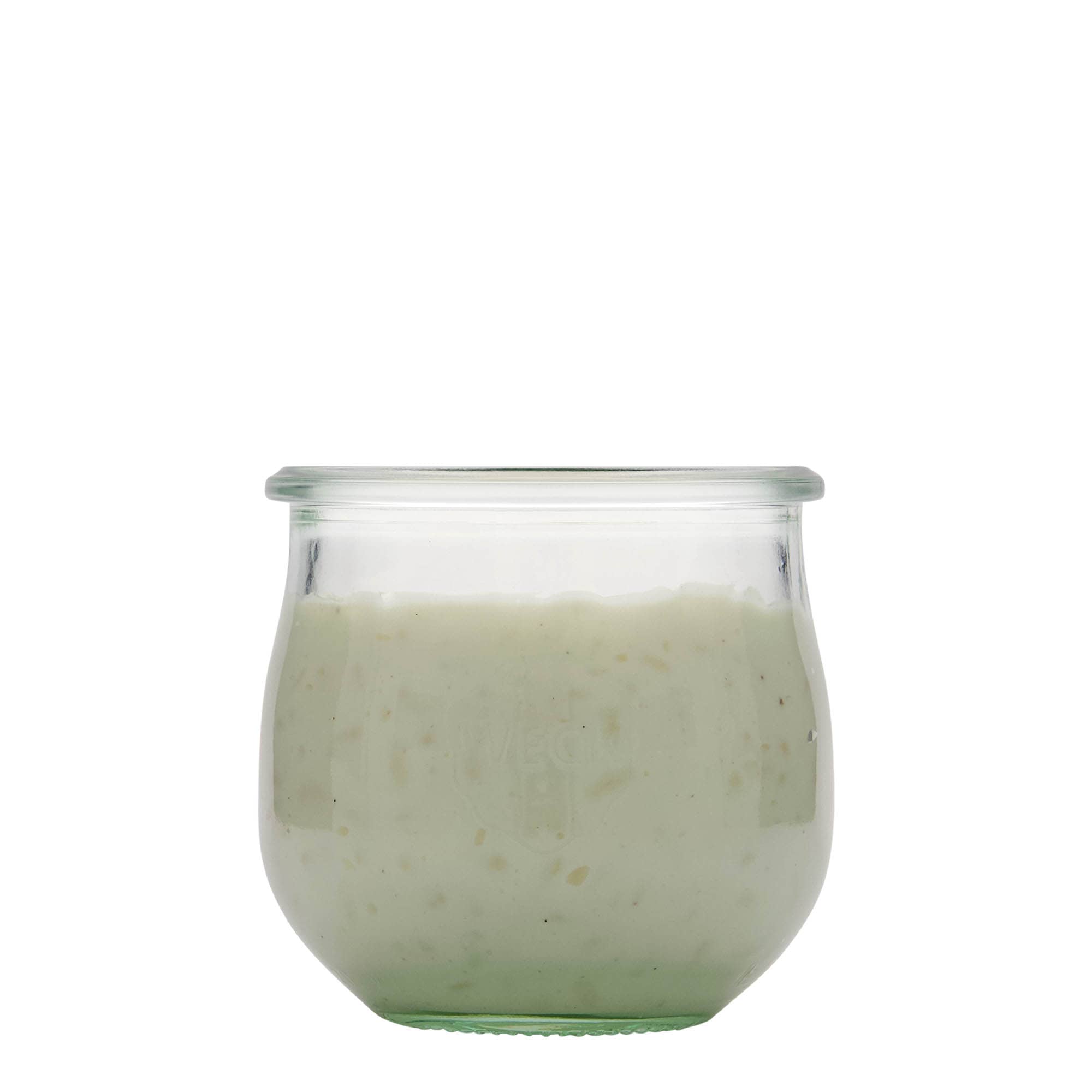370 ml WECK-tulipanklopa, otvor: okrugli rub