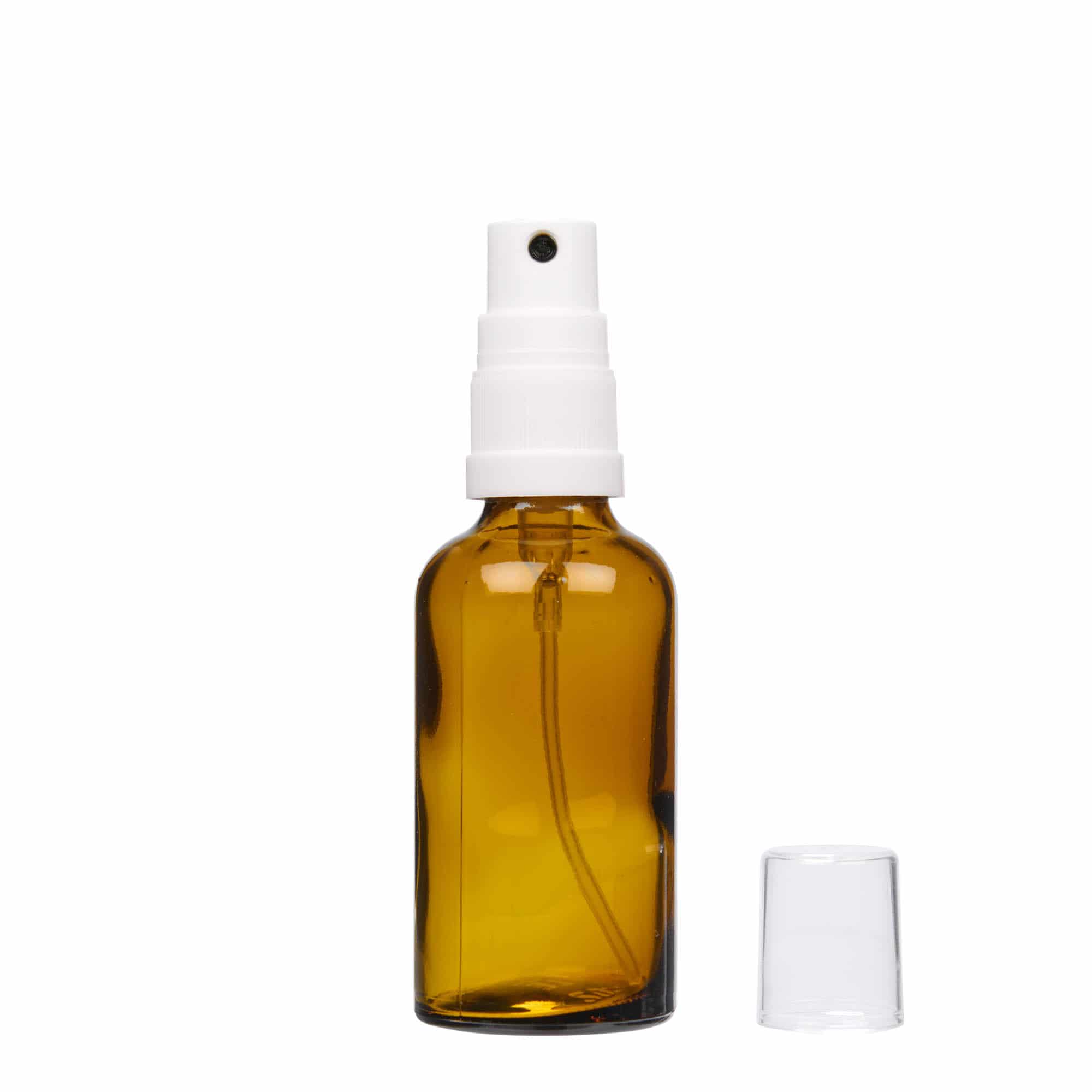 50 ml bočica za prskanje, medicinska, staklena, smeđa, grlo: DIN 18