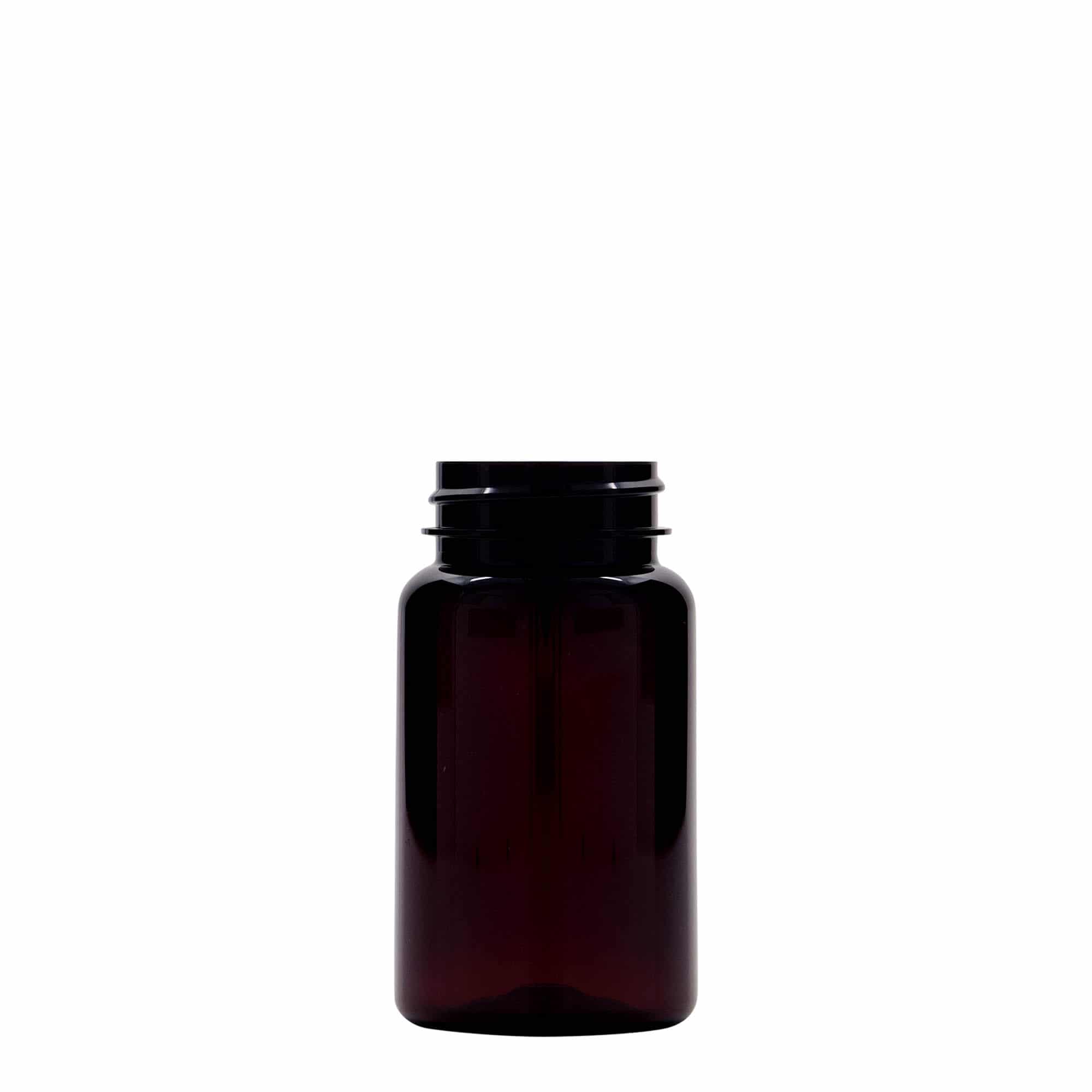 PET bočica za pakiranje 100 ml, plastika, smeđa, otvor: GPI 38/400 PET bočica za pakiranje 100 ml, plastika, smeđa, otvor: GPI 38/400