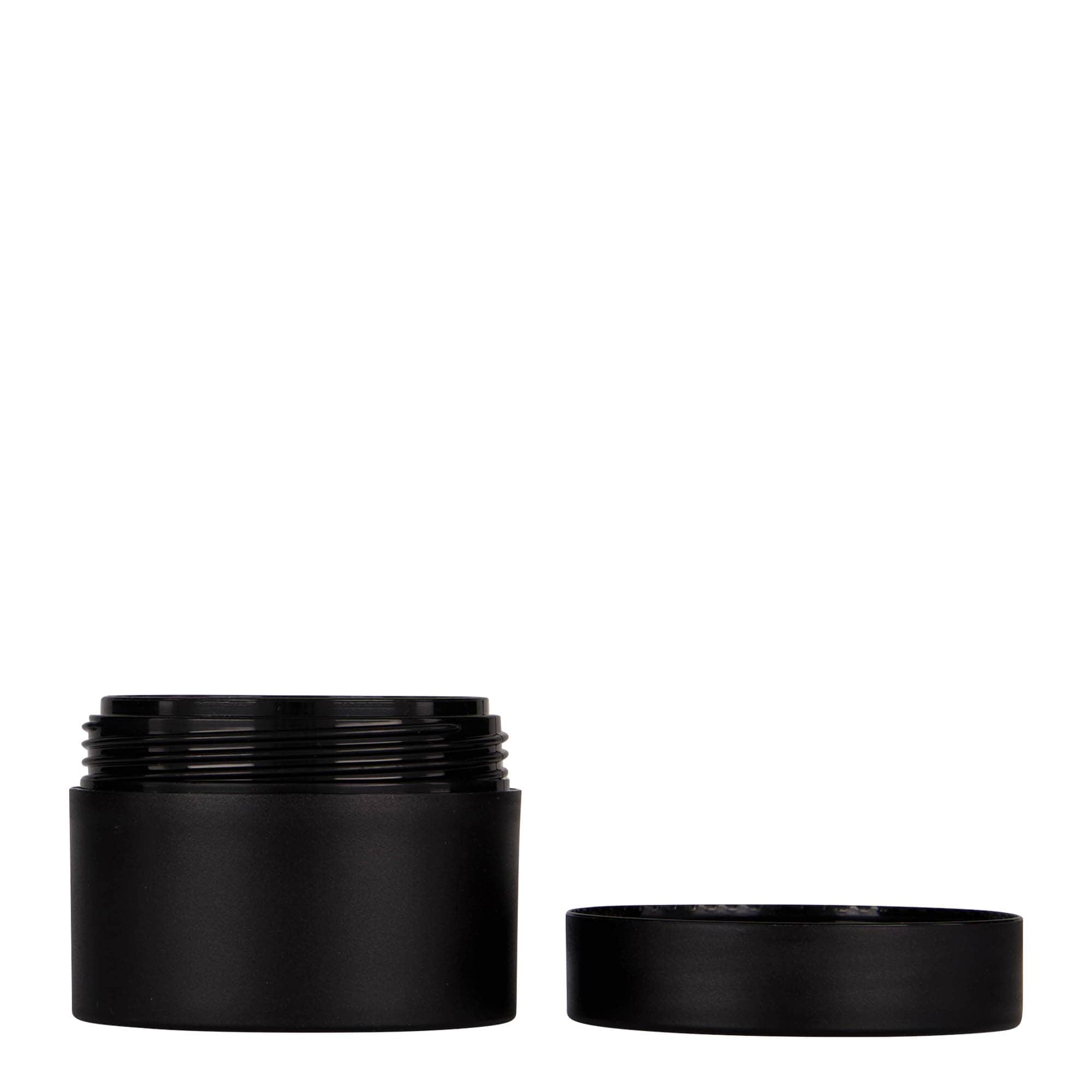 50 ml plastična posuda 'Antonella', PP, crna, otvor: navojni poklopac