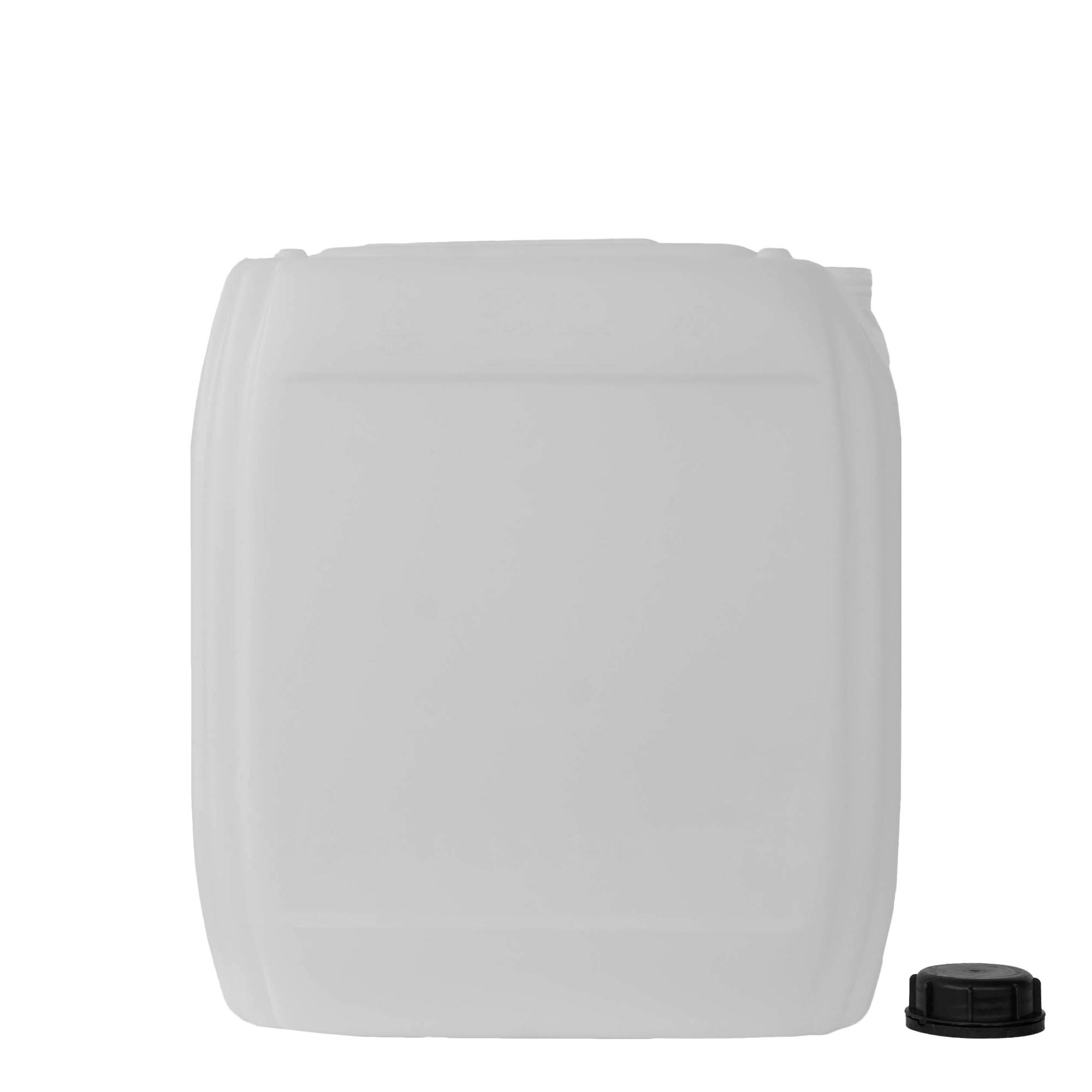 25 l kanistar, pravokutni, HDPE plastika, prirodni, otvor: ND 60