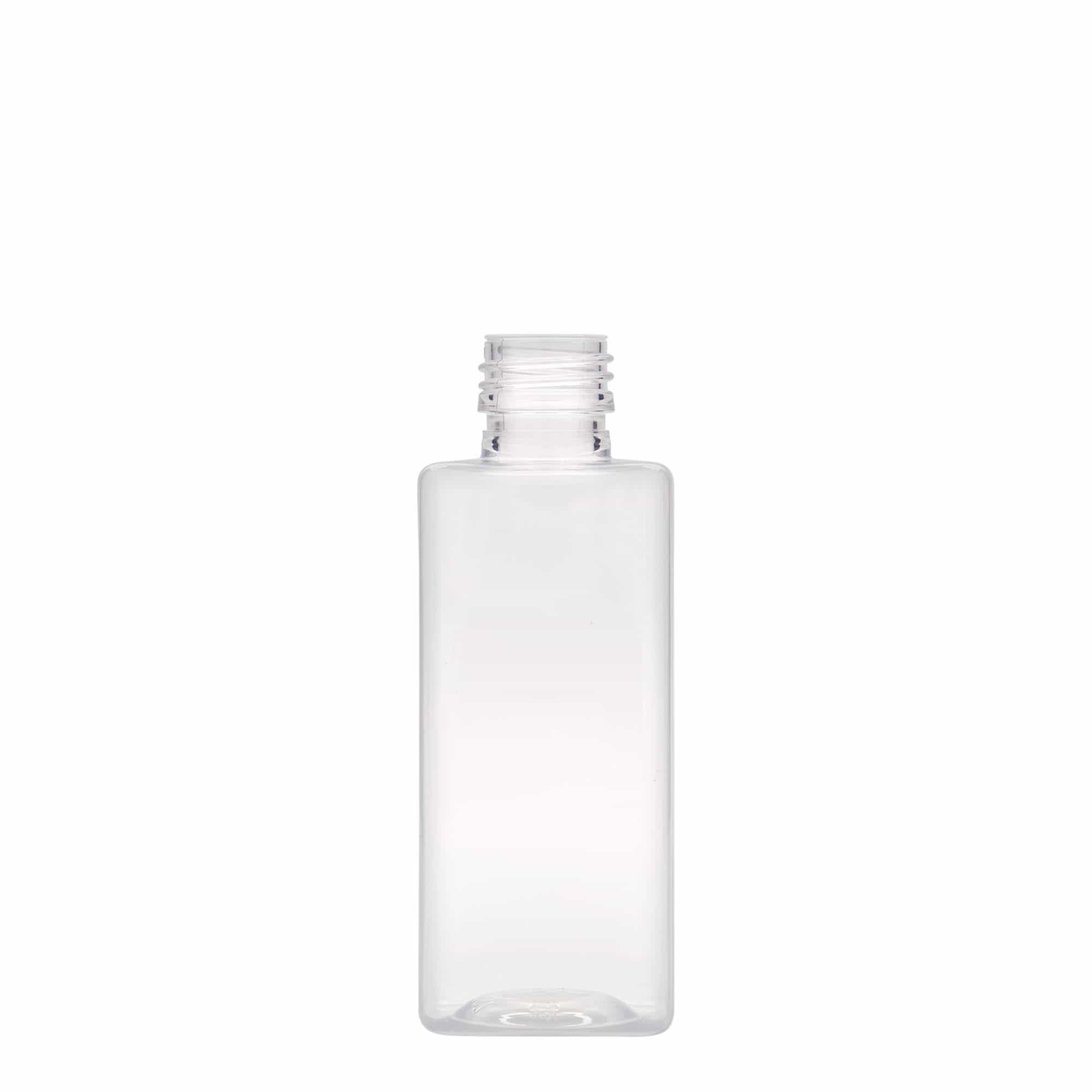 250 ml PET boca 'Karl', četvrtasta, plastika, grlo: PP 28