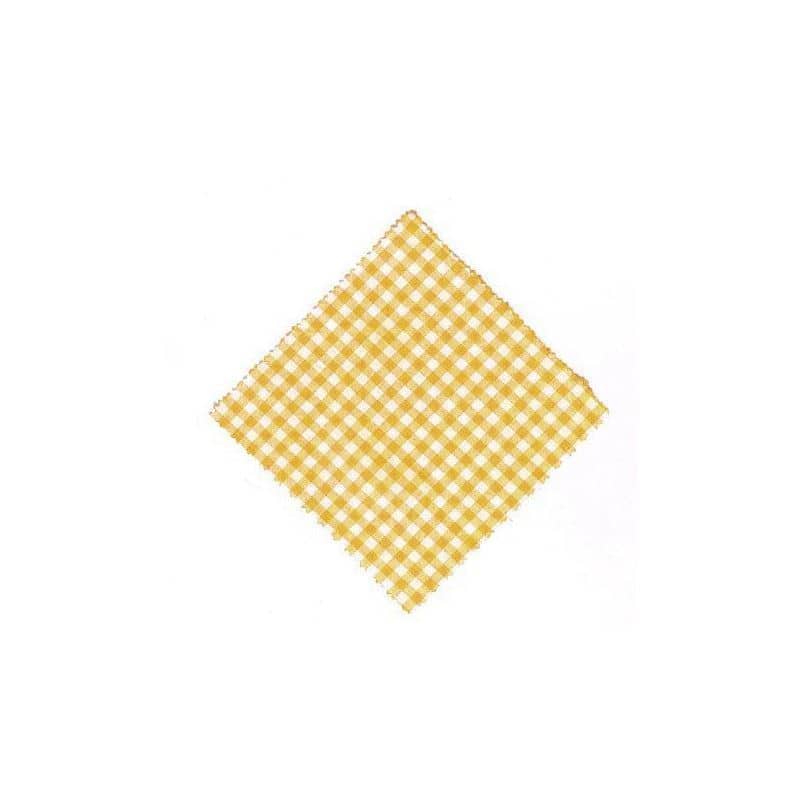 Krpice za zimnicu karirane 12x12, kvadratne, tekstil, žuta, otvor: TO38-TO53 Krpice za zimnicu karirane 12x12, kvadratne, tekstil, žuta, otvor: TO38-TO53