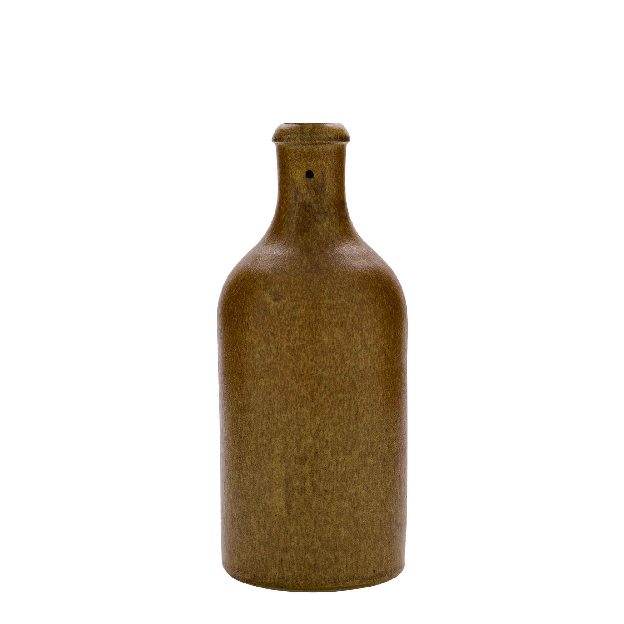 500 ml glineni vrč, kamenina, smeđe-kristalni, otvor: zatvarač s kopčom