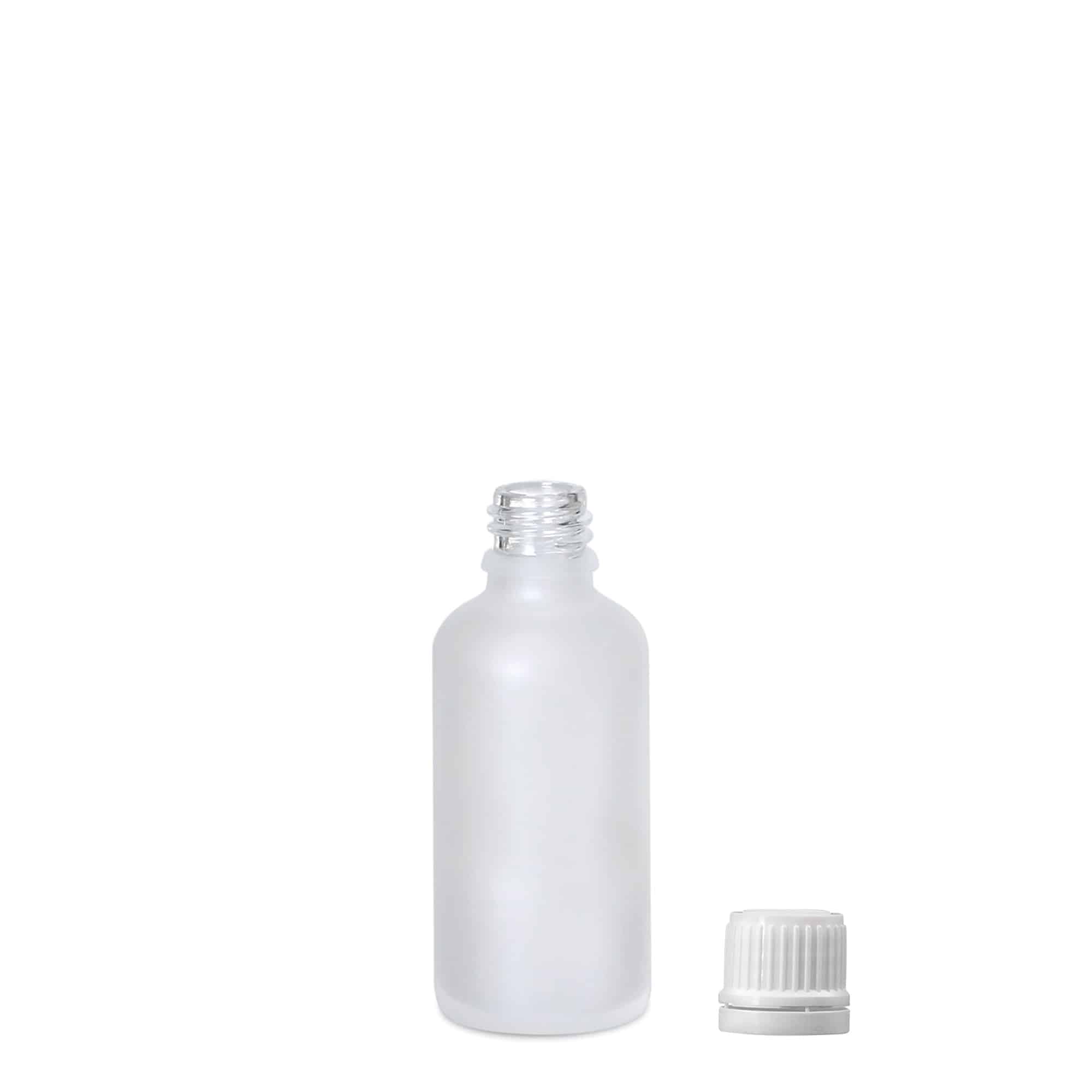 50 ml medicinska bočica, staklena, matirana, grlo: DIN 18