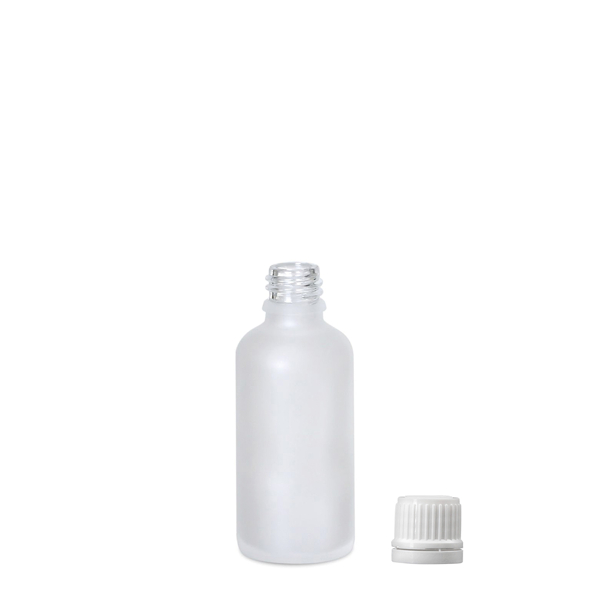 50 ml medicinska bočica, staklena, matirana, grlo: DIN 18 50 ml medicinska bočica, staklena, matirana, grlo: DIN 18