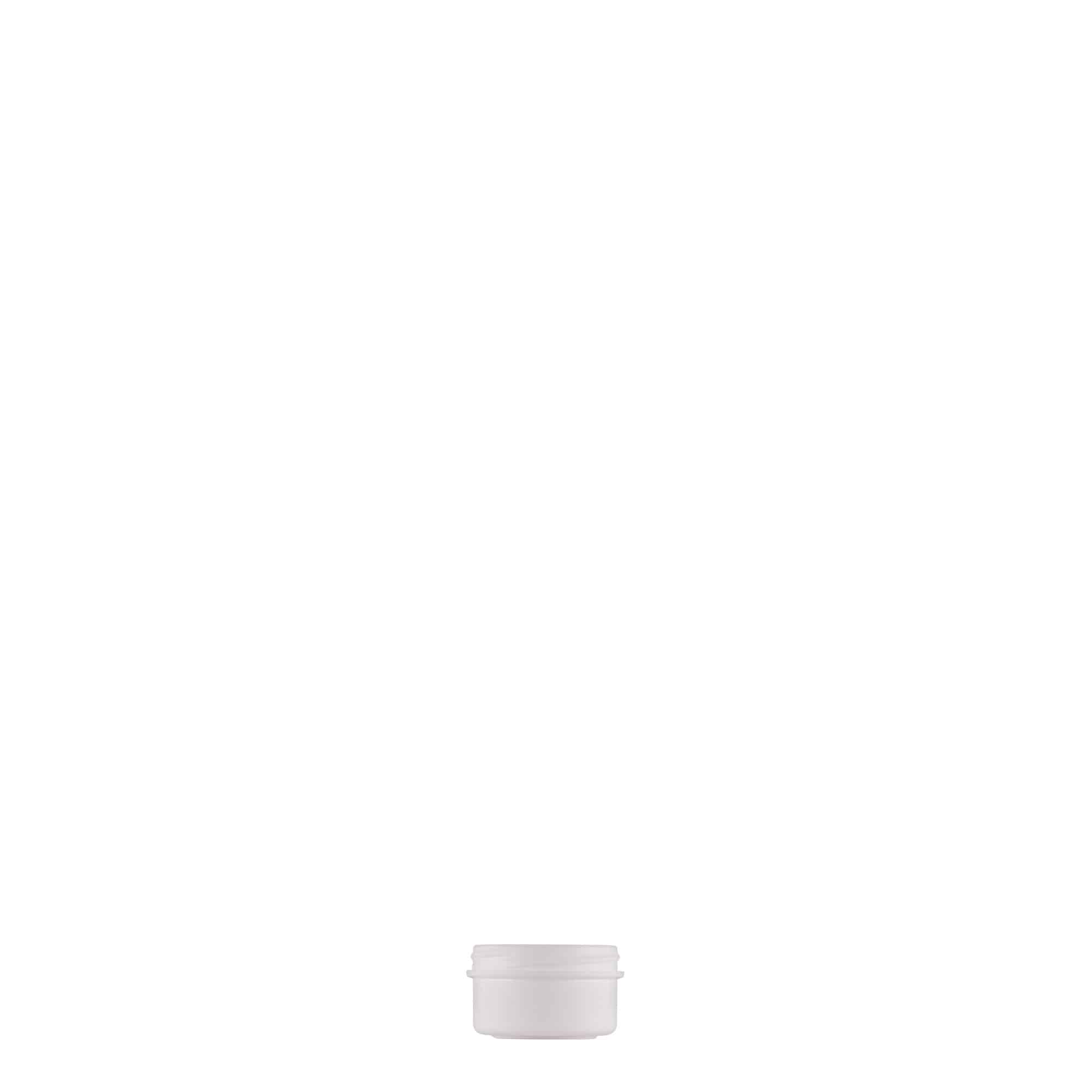 Plastična posudica 6 ml 'White Line', PP, bijela, otvor: navojni čep Plastična posudica 6 ml 'White Line', PP, bijela, otvor: navojni čep
