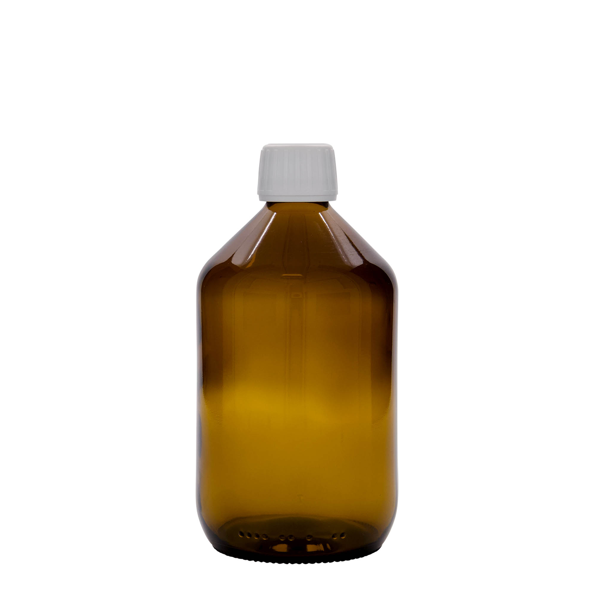500 ml medicinska bočica, smeđa, staklo, grlo: PP 28