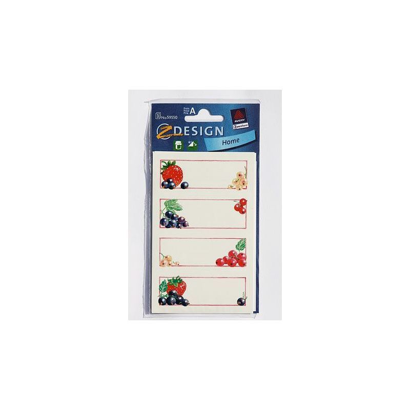 Zweckform etikete 'Ribizl', pravokutne, papir, višebojne