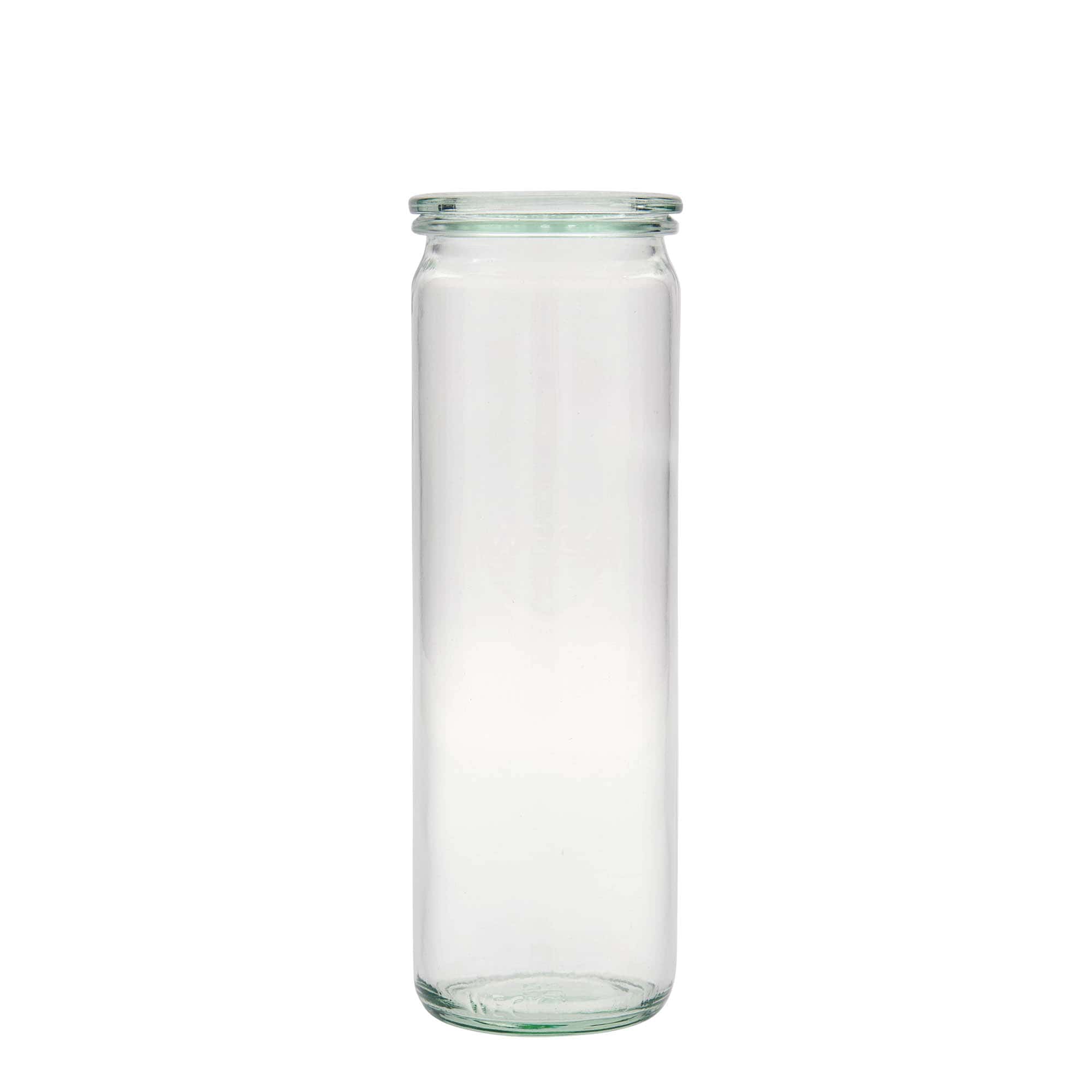 6x 600 ml WECK cilindarska staklenka sa staklenim poklopcem RR 60