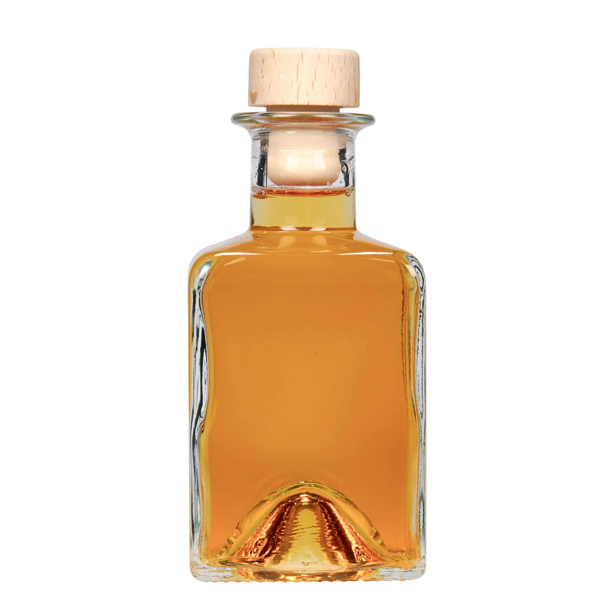 200 ml staklena boca 'Kubica', četvrtasta, otvor: čep