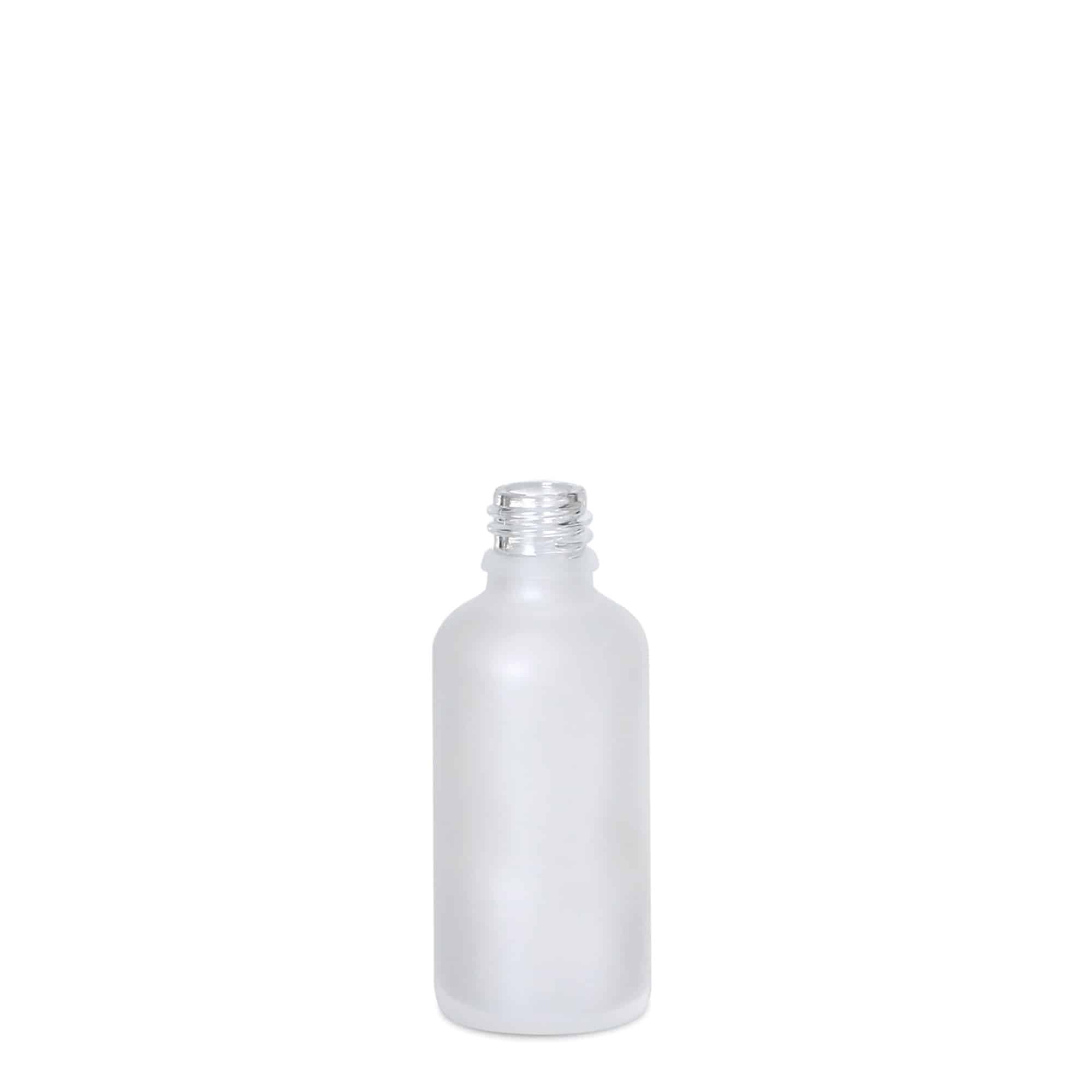 50 ml medicinska bočica, staklena, matirana, grlo: DIN 18