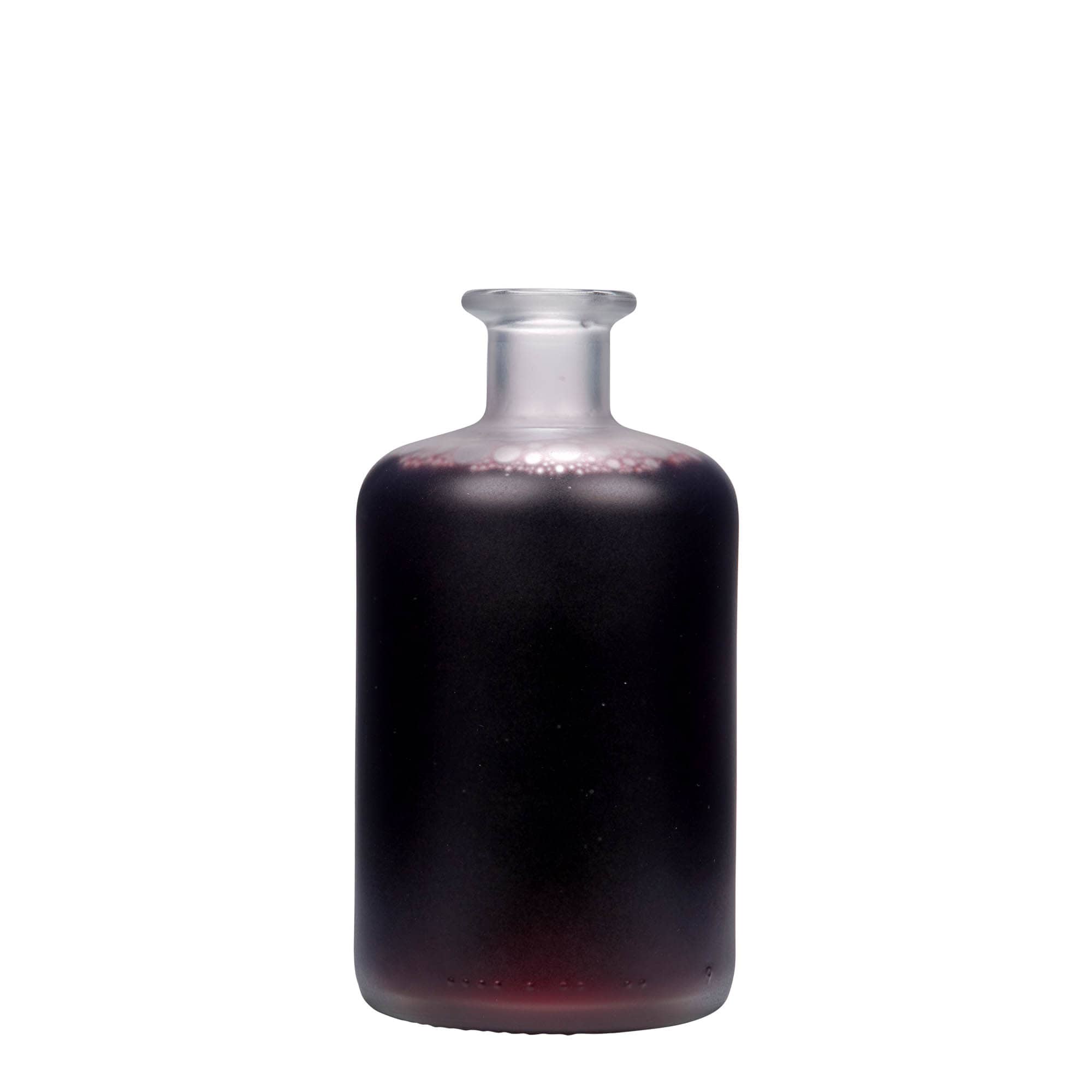 500 ml staklena boca ljekarnika, zamrznuta, grlo: plutа
