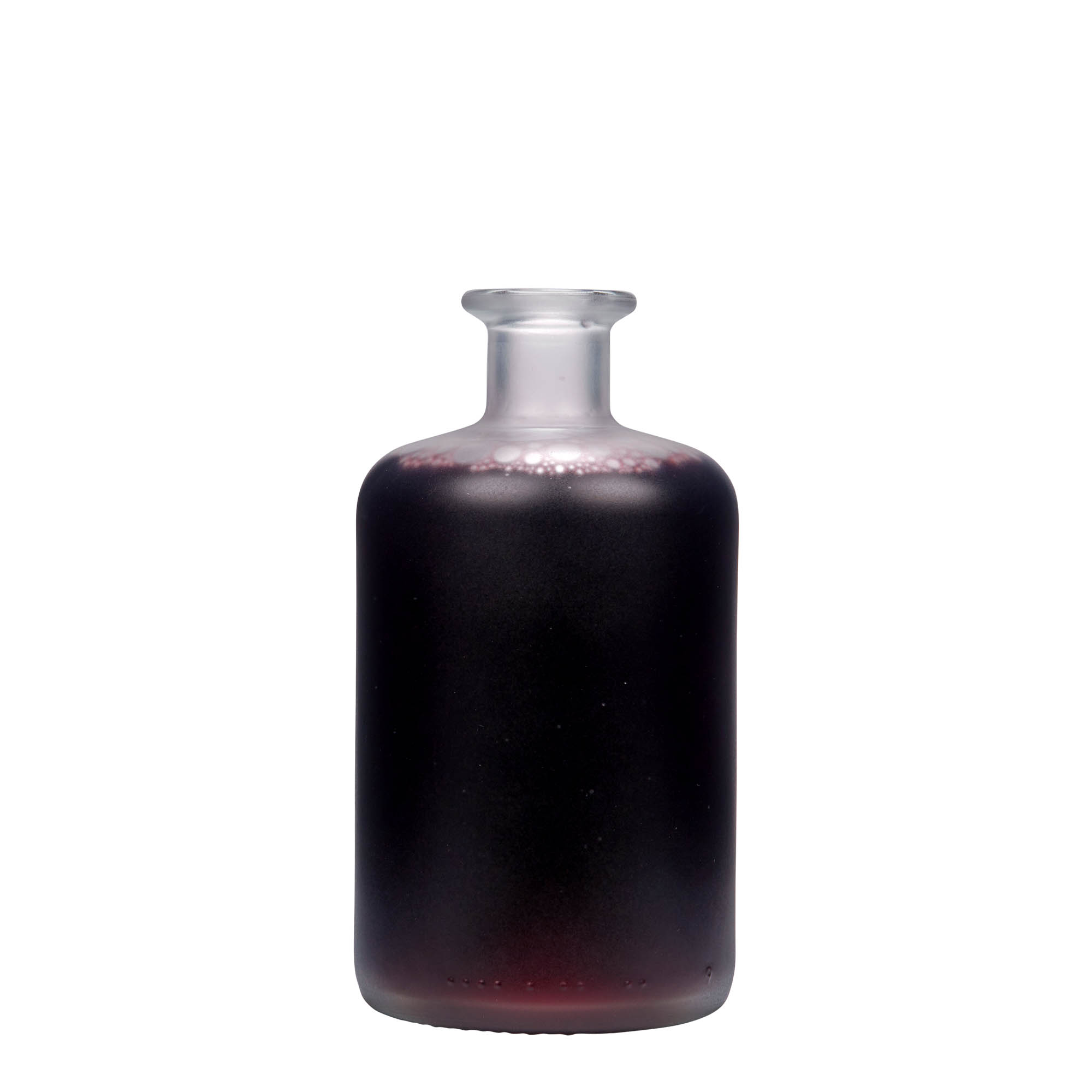 500 ml staklena boca ljekarnika, zamrznuta, grlo: plutа