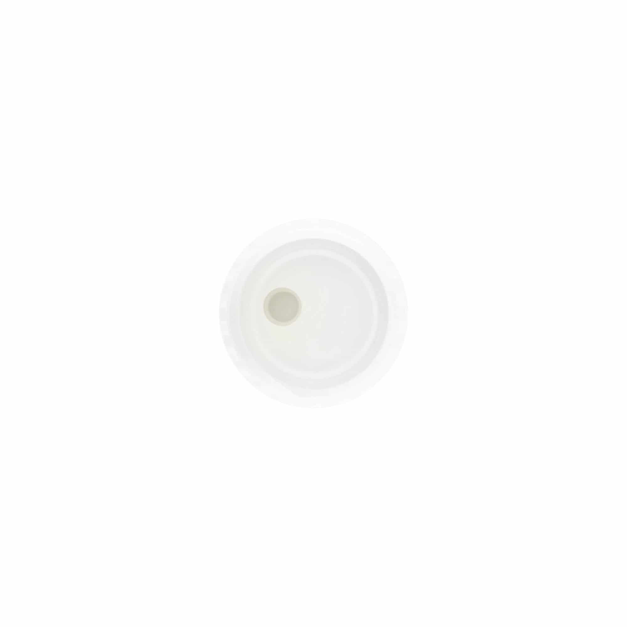 Navojni čep Disc Top, PP plastika, bijeli, za otvor: 24/410