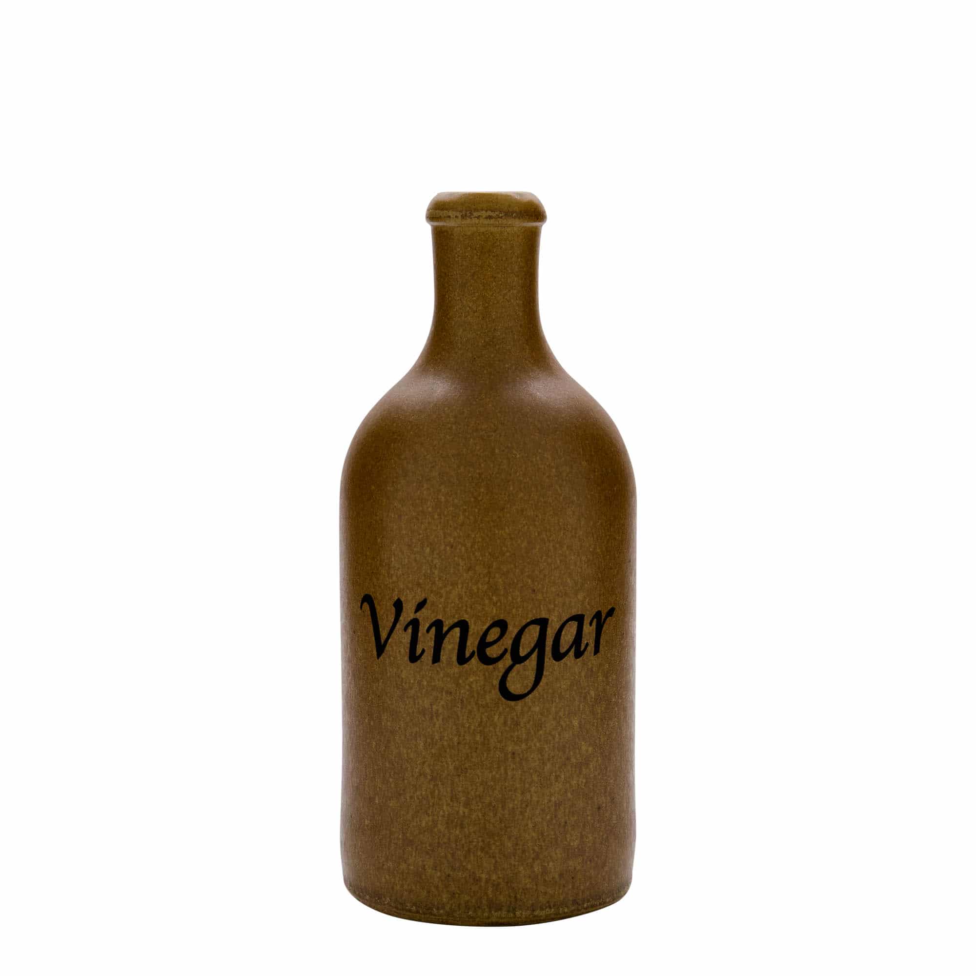 500 ml glineni vrč, motiv: ocat, kamenina, smeđe-kristalni, otvor: pluta