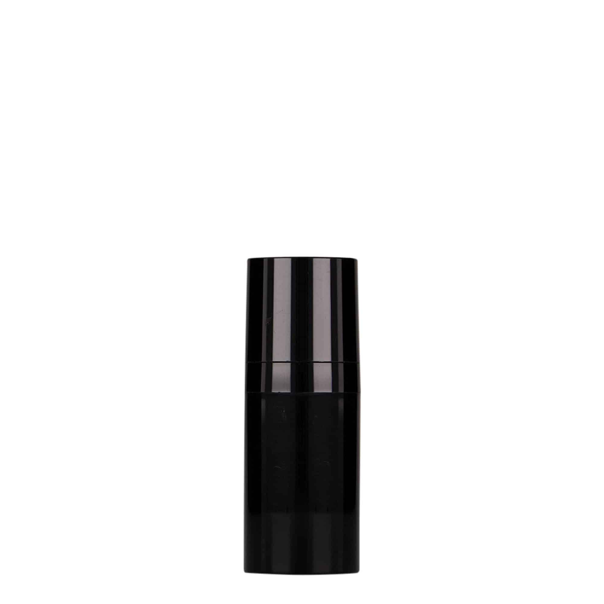 15 ml Airless dozirnik 'Micro', PP-plastika, crni