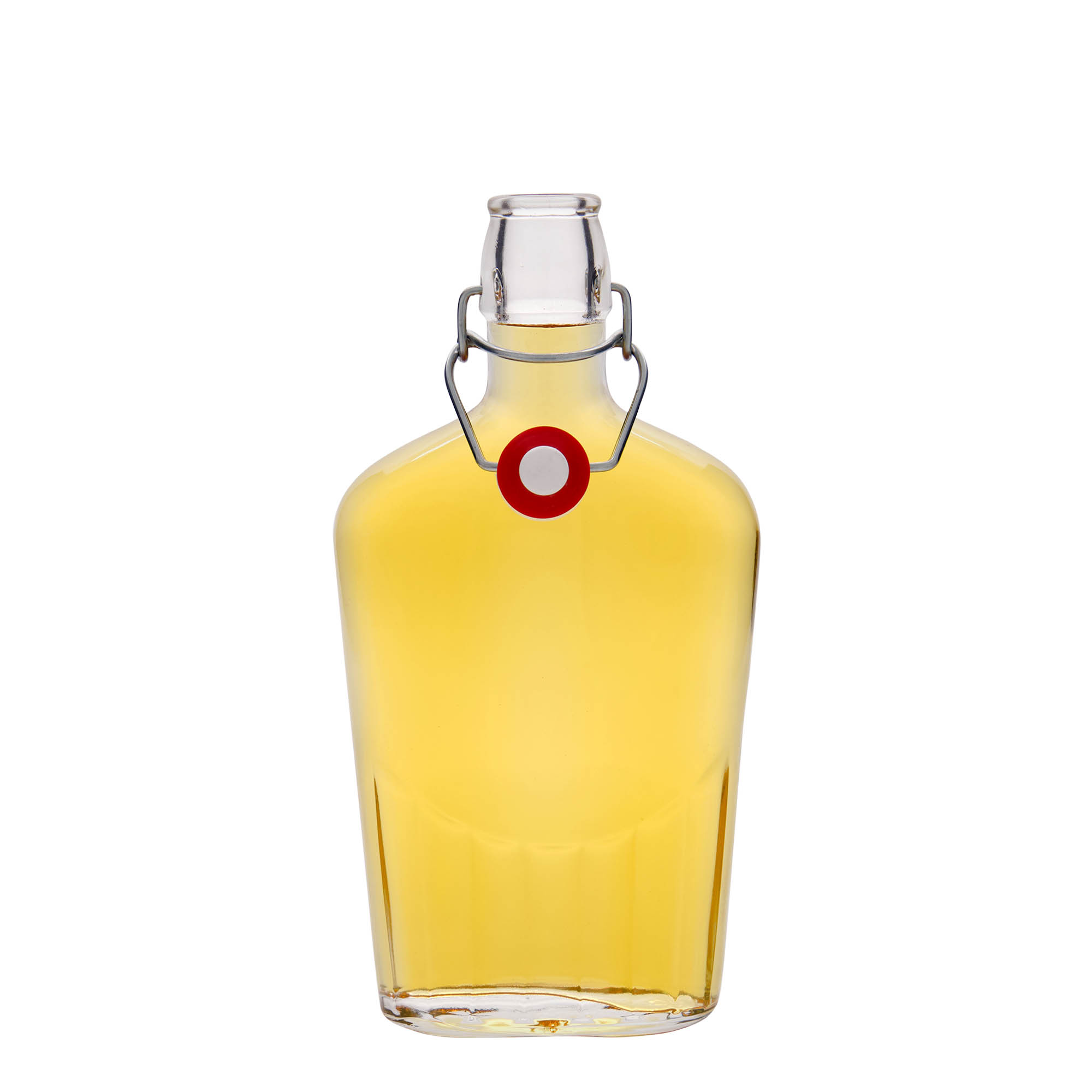 500 ml staklena boca 'Fiaschetta', ovalna, grlo: zatvarač s kopčom 500 ml staklena boca 'Fiaschetta', ovalna, grlo: zatvarač s kopčom