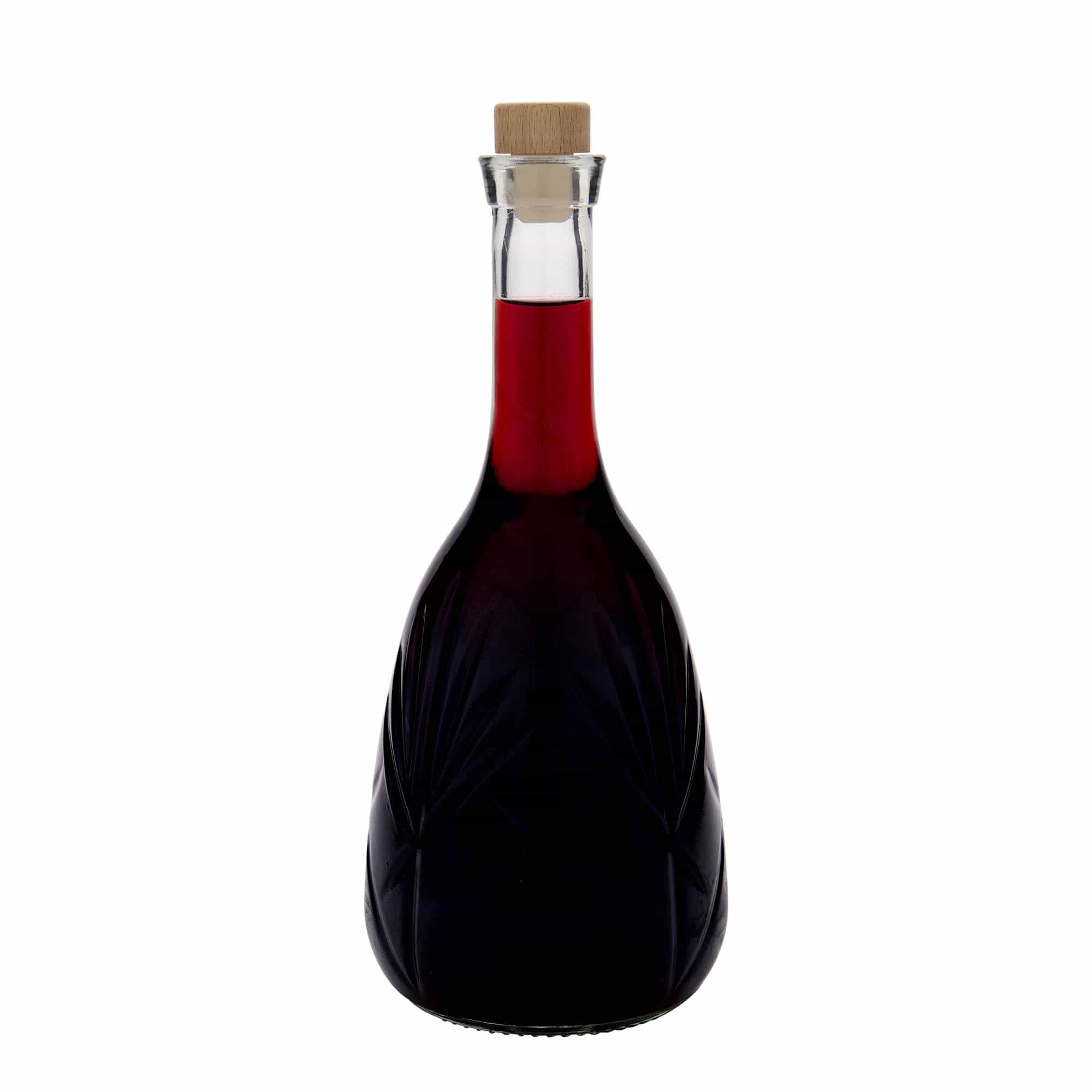 1.000 ml staklena boca 'Reliefa', grlo: pluta