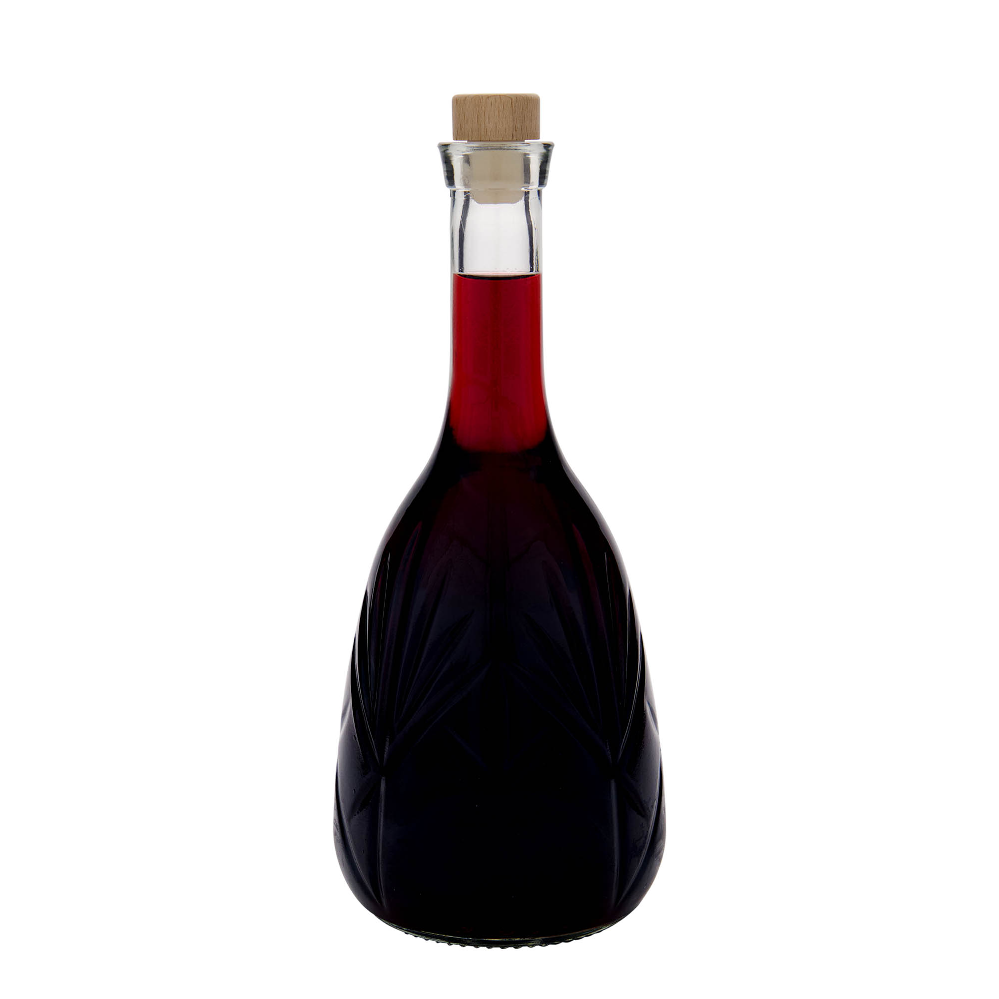 1.000 ml staklena boca 'Reliefa', grlo: pluta