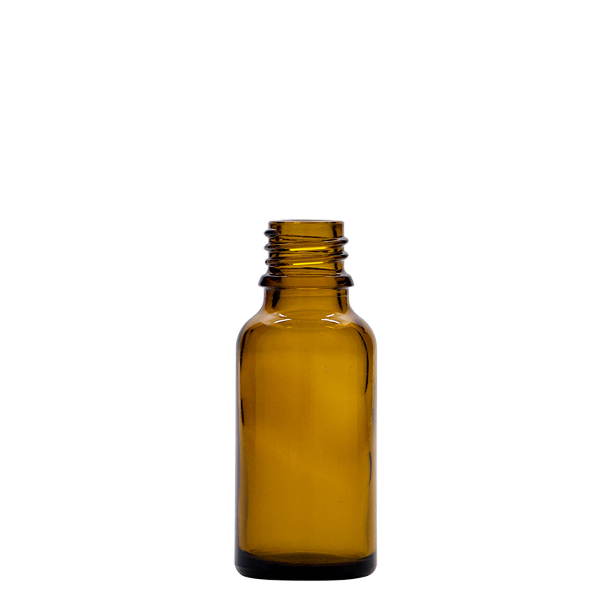 20 ml bočica s kapaljkom, medicinska, staklena, smeđa, grlo: DIN 18
