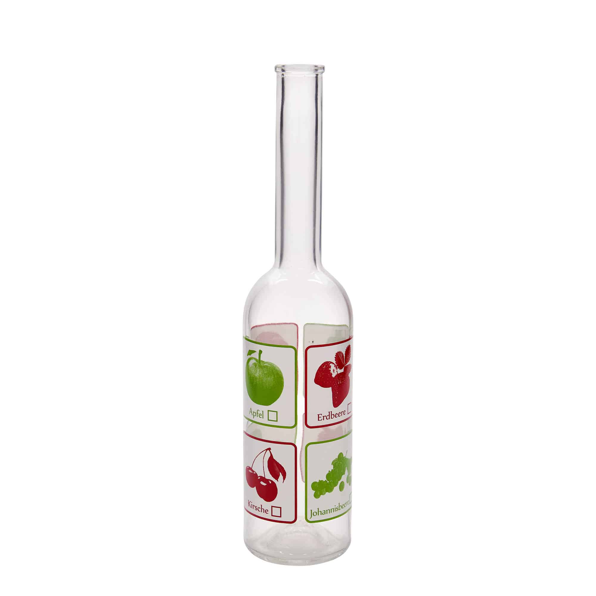 Staklena boca 500 ml 'Opera', motiv: voće, otvor: pluteni čep Staklena boca 500 ml 'Opera', motiv: voće, otvor: pluteni čep
