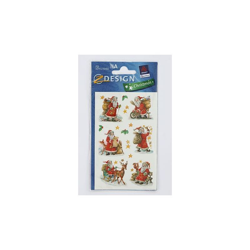 Zweckform naljepnice 'Djed Božićnjak', papir, višebojno