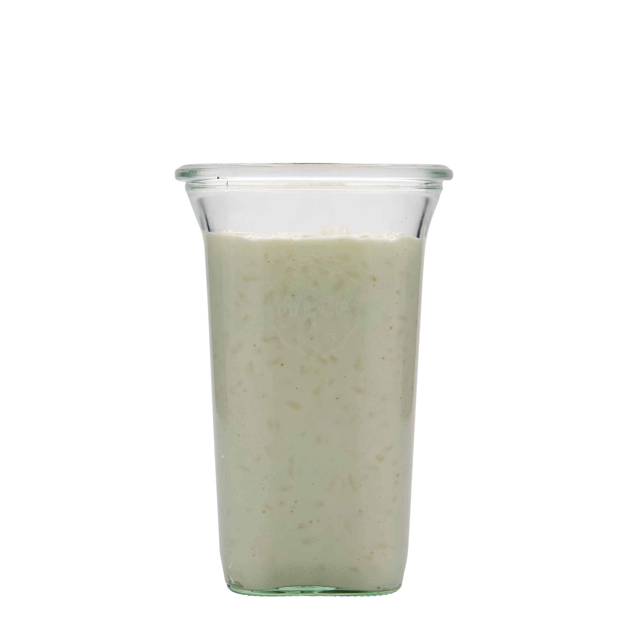 795 ml WECK Quadro staklenka, četvrtasta, otvor: okrugli rub