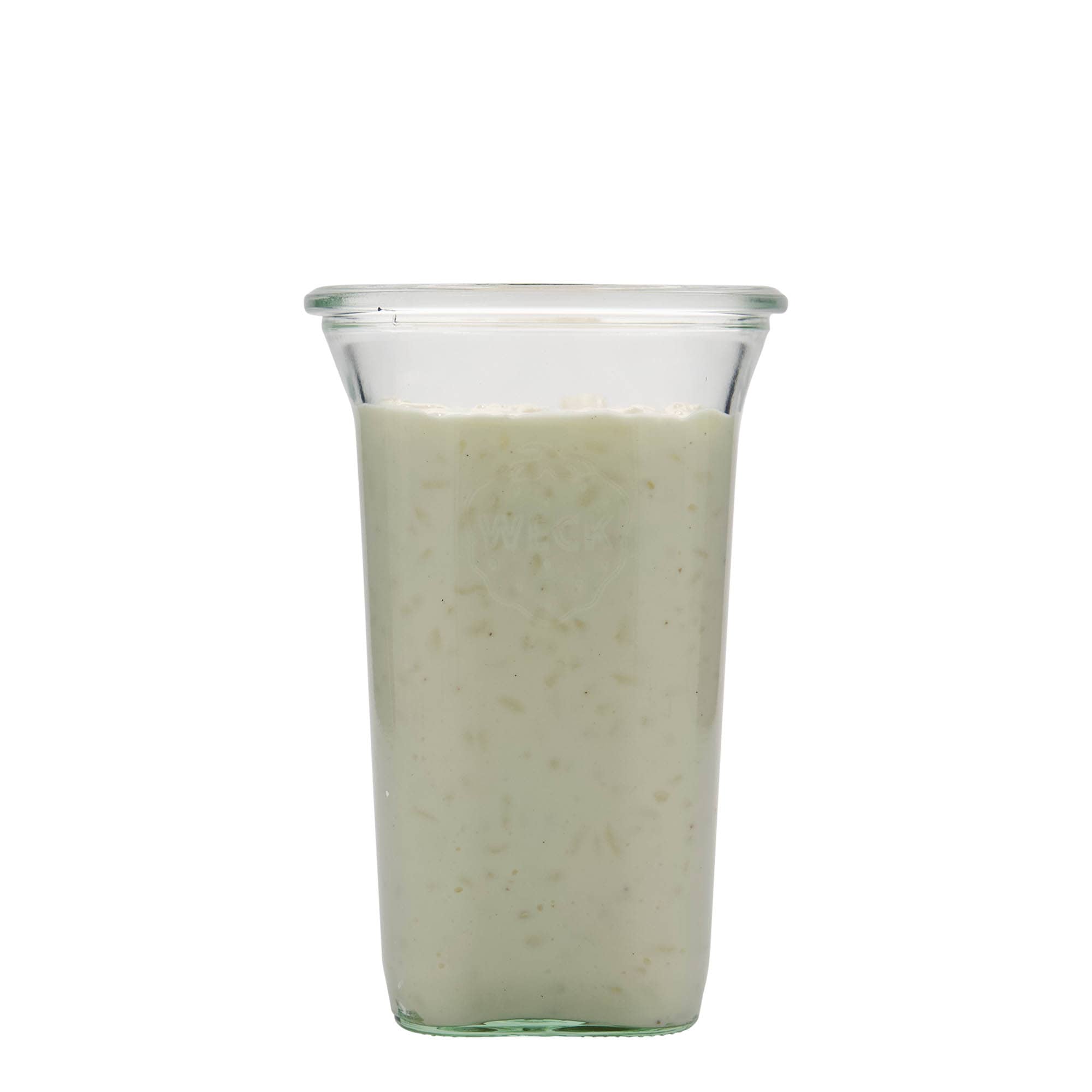 795 ml WECK Quadro staklenka, četvrtasta, otvor: okrugli rub
