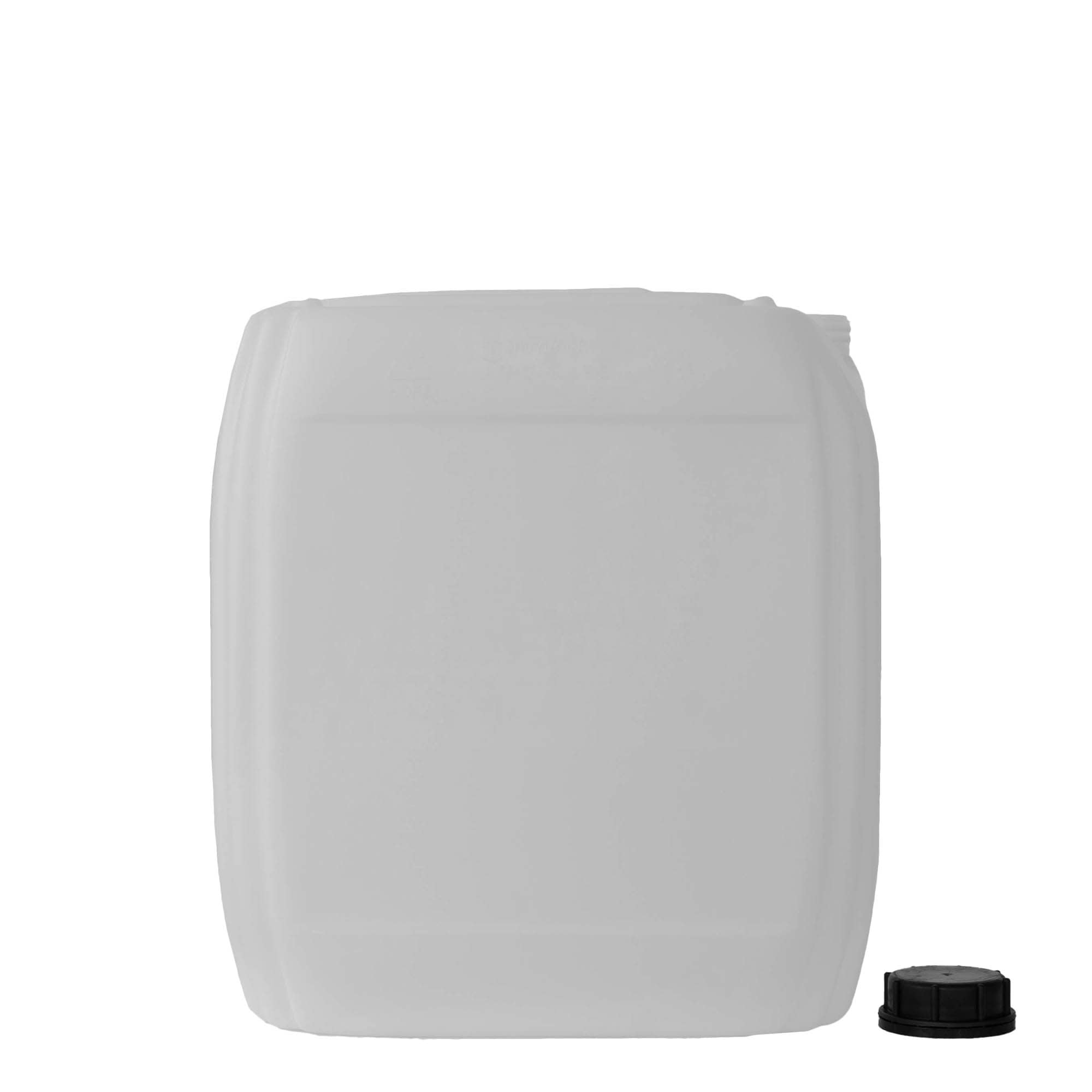 30 l kanistar, pravokutni, HDPE plastika, prirodni, otvor: ND 60