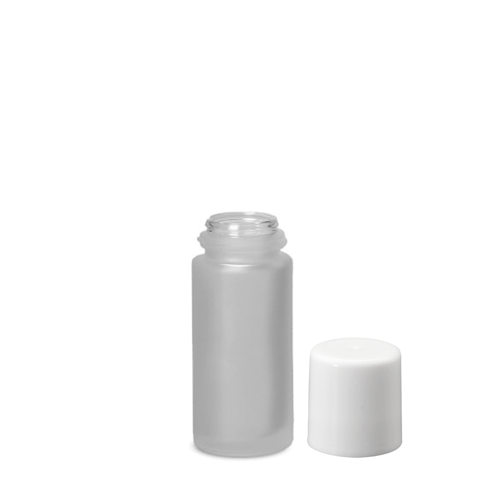 50 ml bočica s roll-on aplikatorom, staklena, zamrznuta, otvor: navojni zatvarač