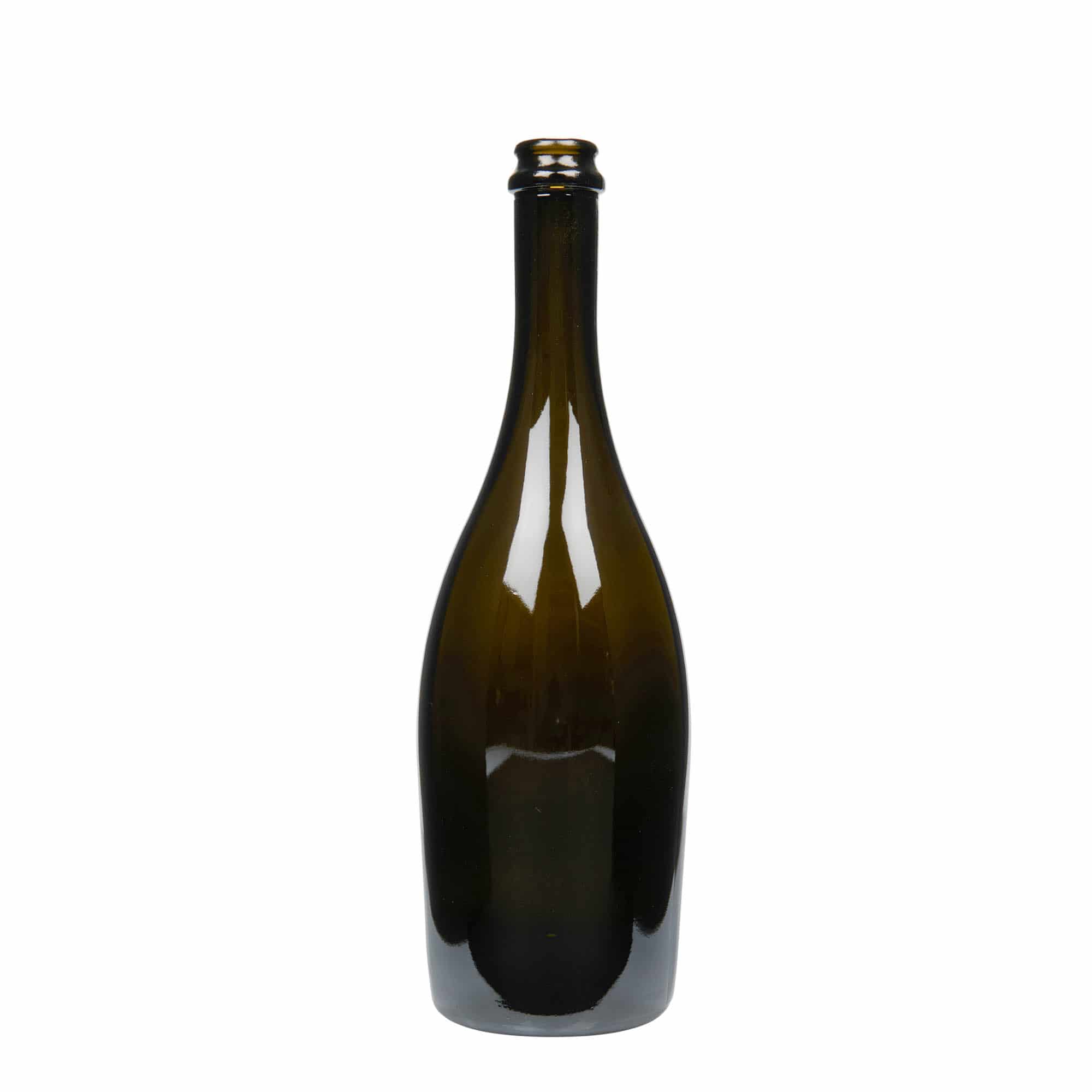 Boca za šampanjac 750 ml 'Carmen', staklo, antikno zelena, otvor: krunski čep Boca za šampanjac 750 ml 'Carmen', staklo, antikno zelena, otvor: krunski čep