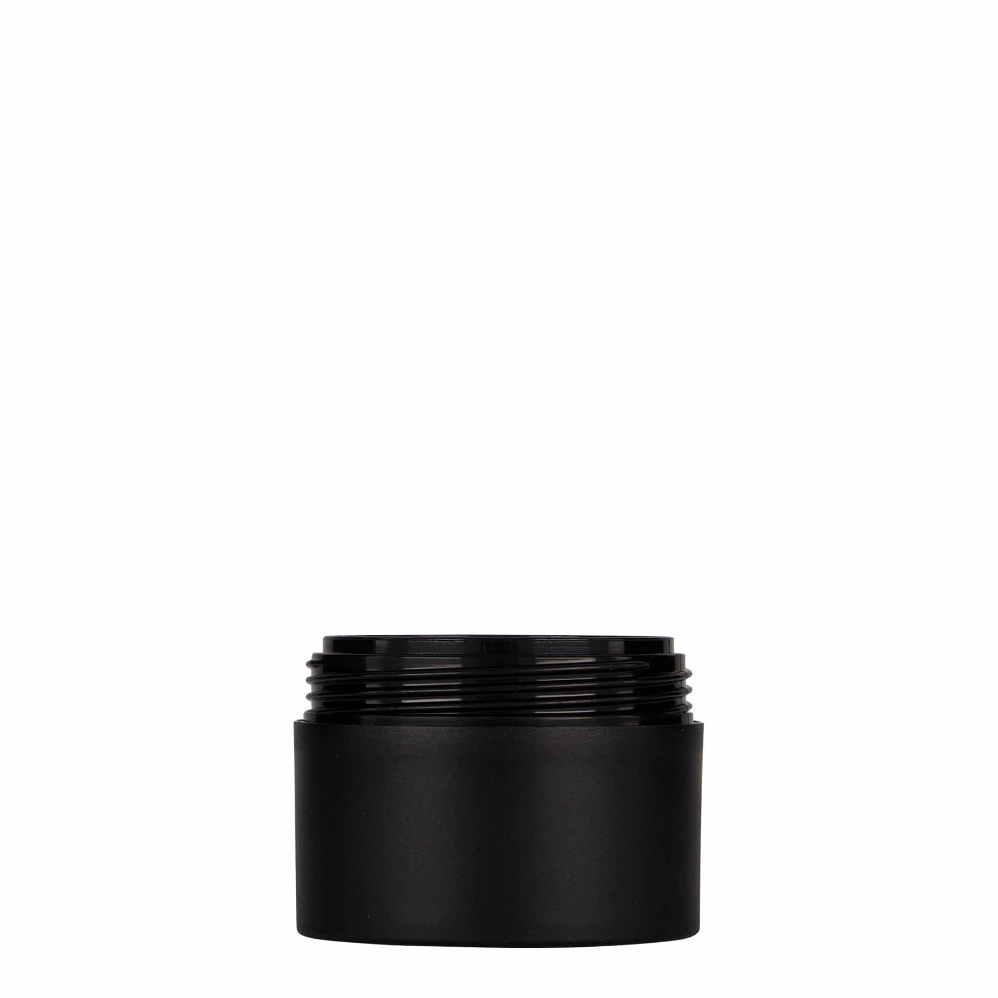 Plastična posudica 50 ml 'Antonella', PP, crna, otvor: navojni čep Plastična posudica 50 ml 'Antonella', PP, crna, otvor: navojni čep