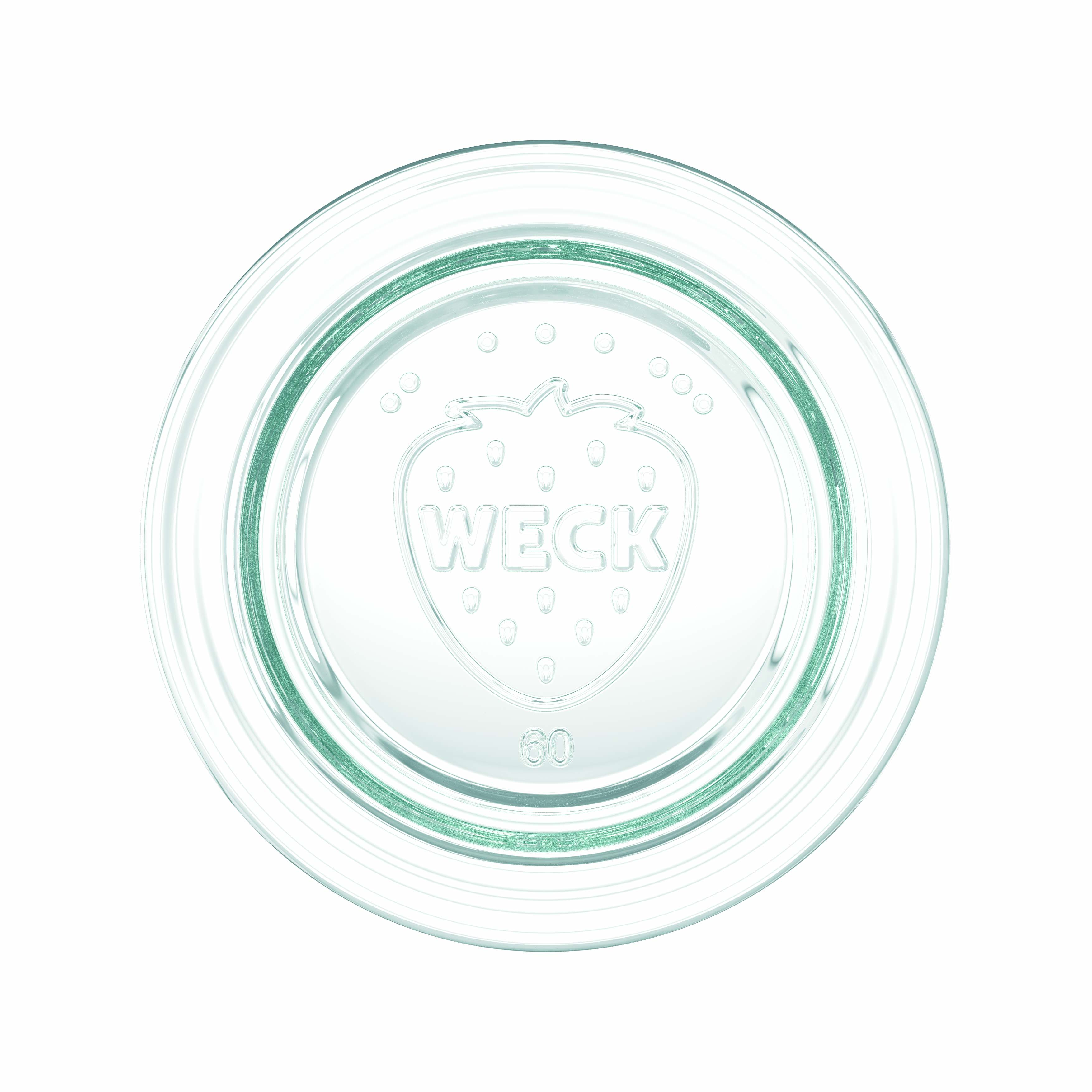 12x 50 ml WECK-staklenka za stavljanje naopako sa staklenim poklopcem RR 60