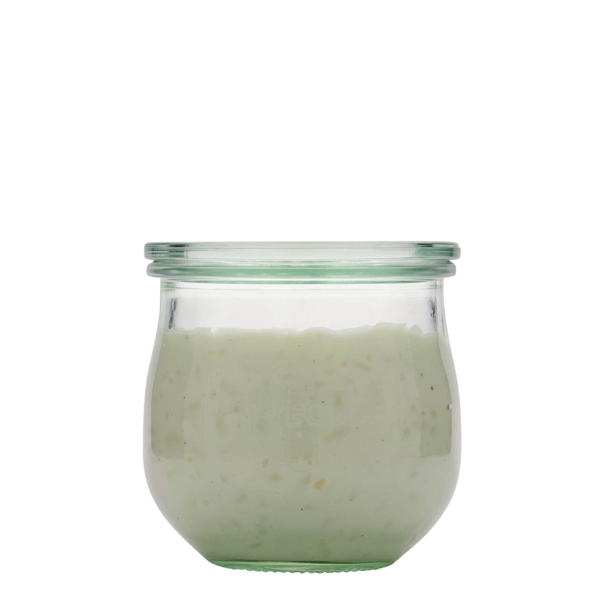 370 ml WECK-tulipanklopa, otvor: okrugli rub