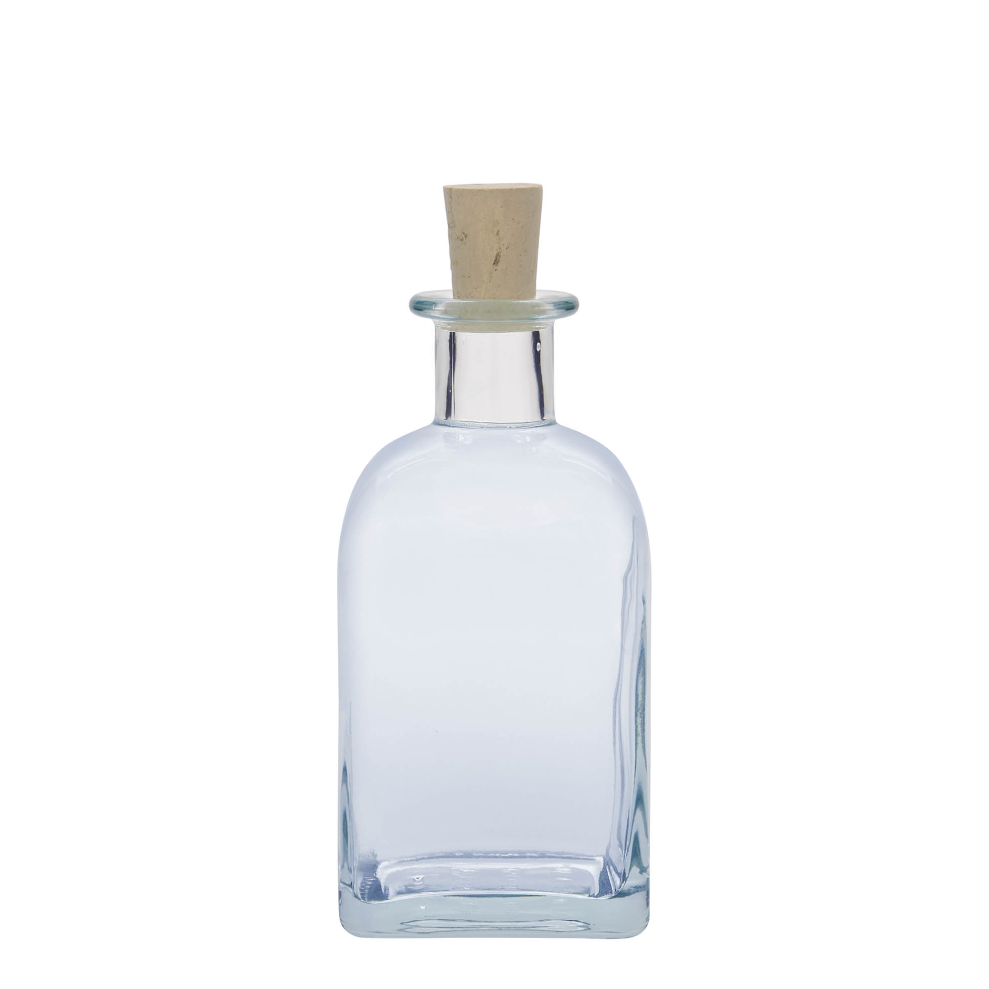 350 ml staklena boca Apotheker Carré, četvrtasta, otvor: plutani čep