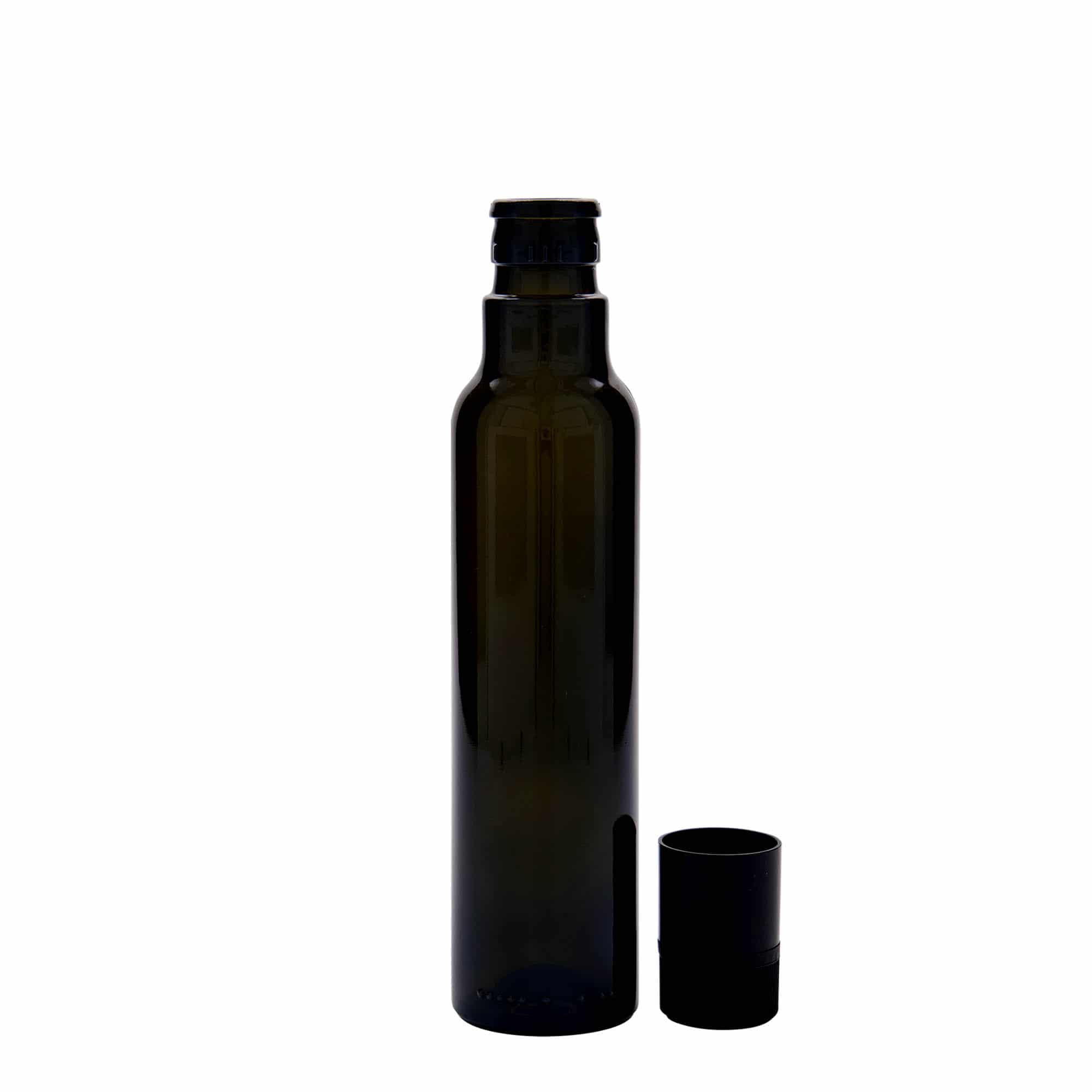 Boca za ocat/ulje 250 ml 'Willy New', staklo, antikno zelena, otvor: DOP