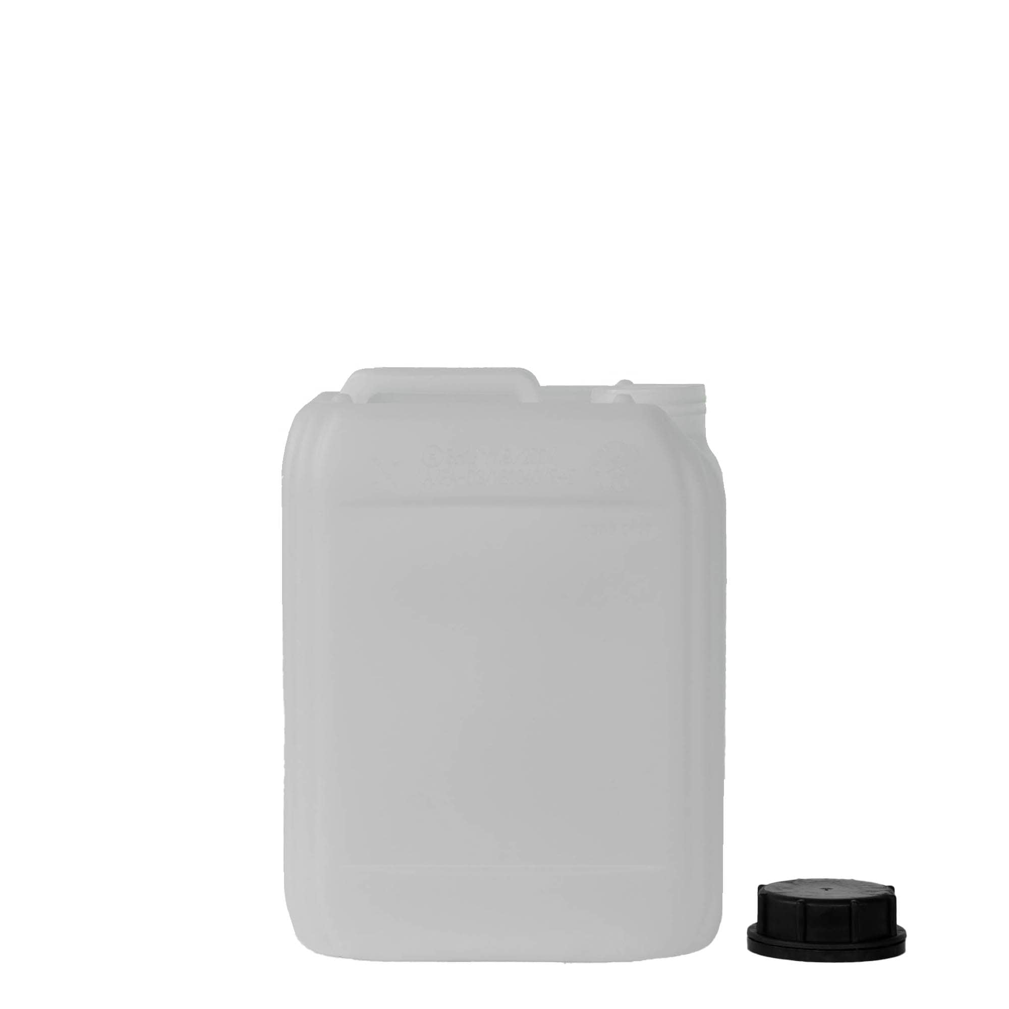 5 l kanistar, pravokutni, HDPE plastika, prirodni, otvor: ND 55