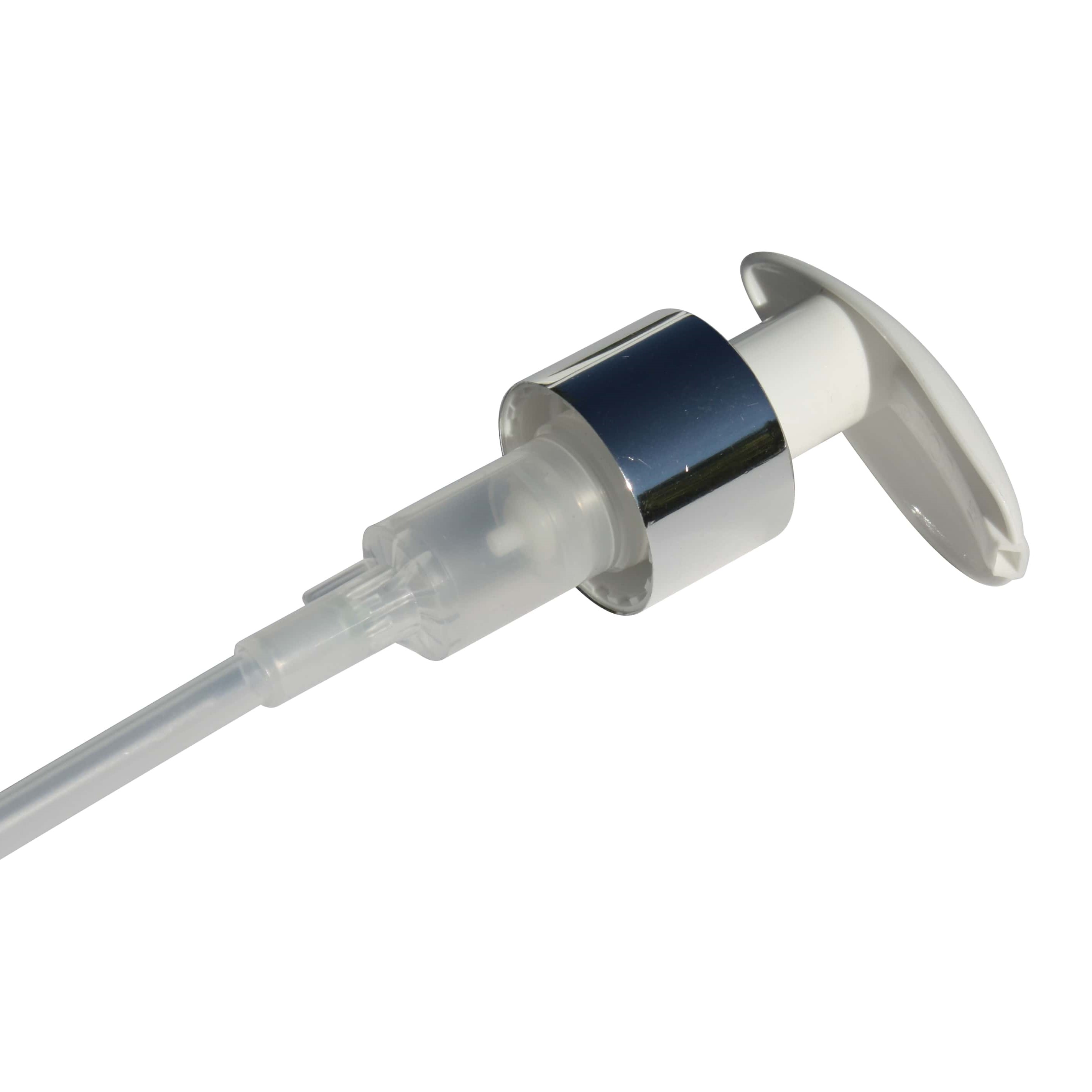 Navojni čep s pumpicom, PP plastika, bijeli, za otvor: GPI 24/410 Navojni čep s pumpicom, PP plastika, bijeli, za otvor: GPI 24/410