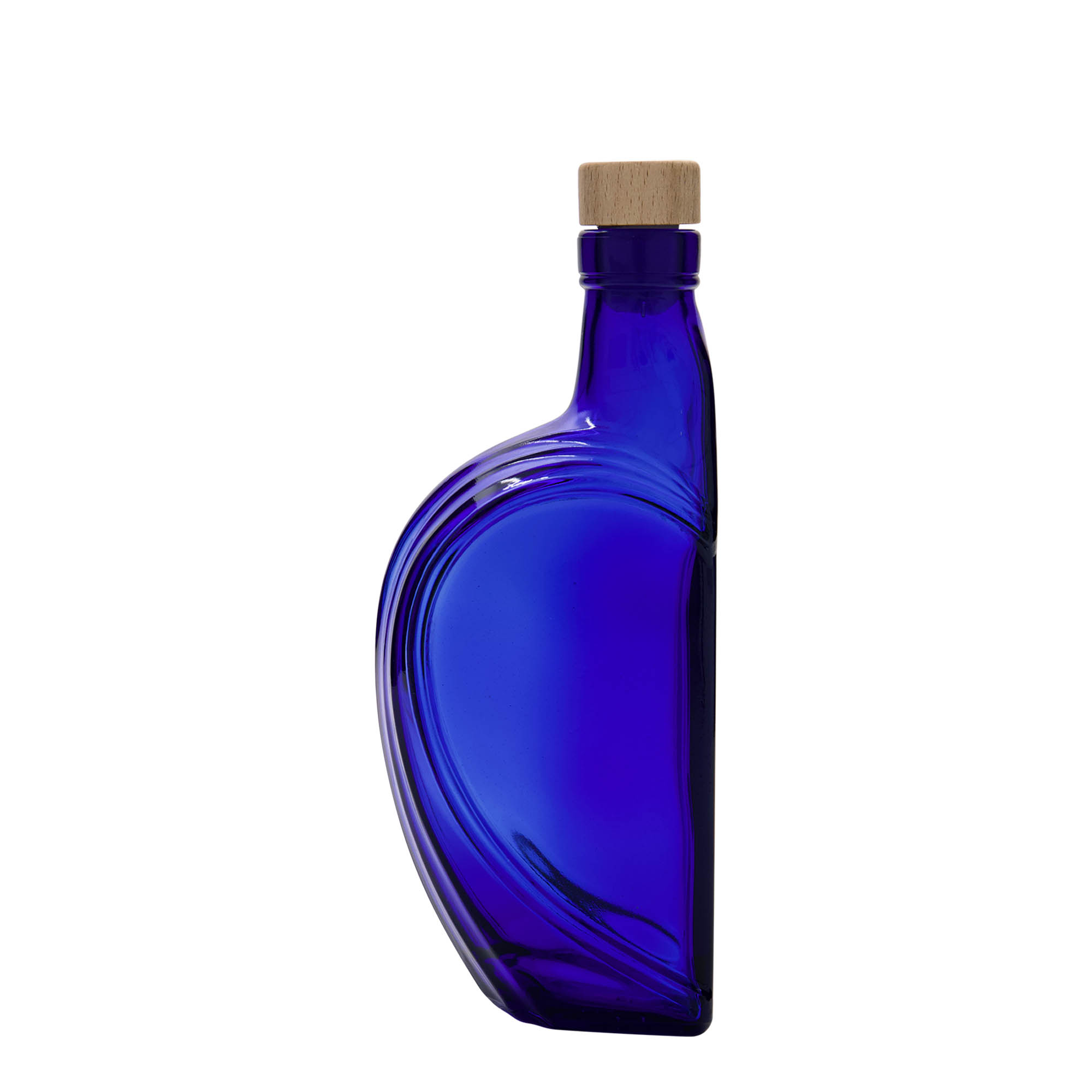 375 ml staklena boca 'Sweethearts', pravokutna, kraljevsko plava, grlo: čep 375 ml staklena boca 'Sweethearts', pravokutna, kraljevsko plava, grlo: čep