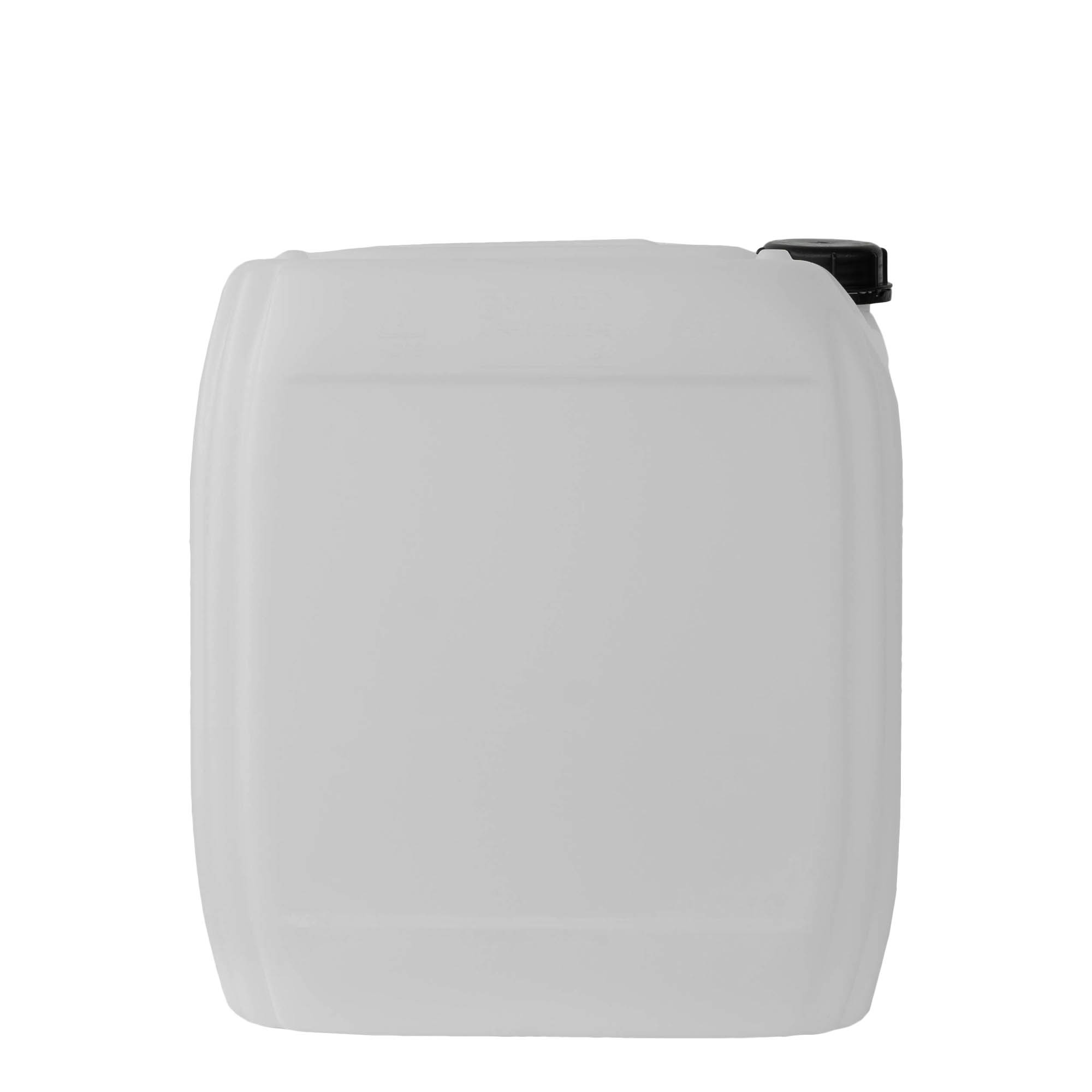 25 l kanistar, pravokutni, HDPE plastika, prirodni, otvor: ND 60
