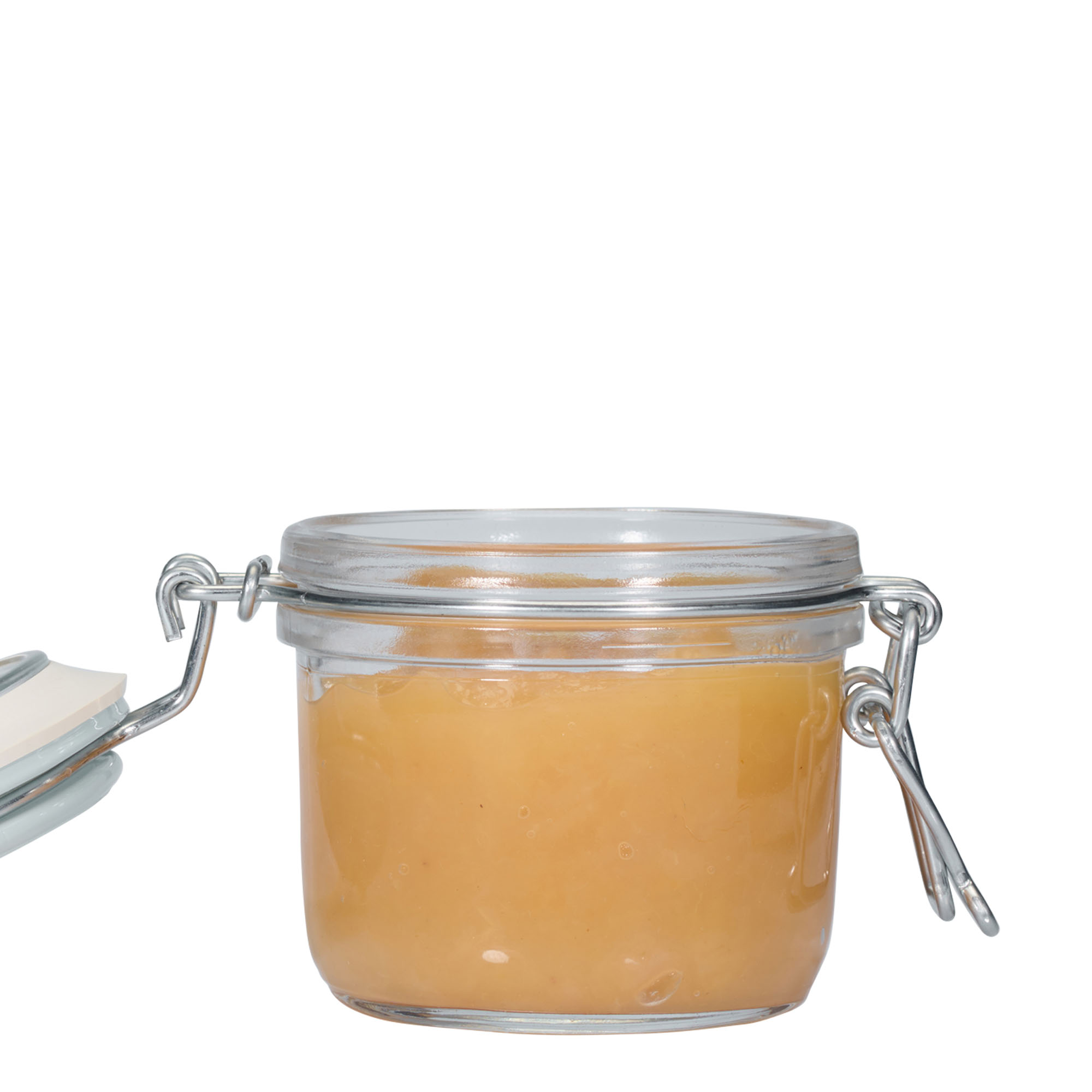 200 ml staklena tegla s metalnim zatvaračem 'Fido', plava, otvor: zatvarač s metalnim žičanim kopčama